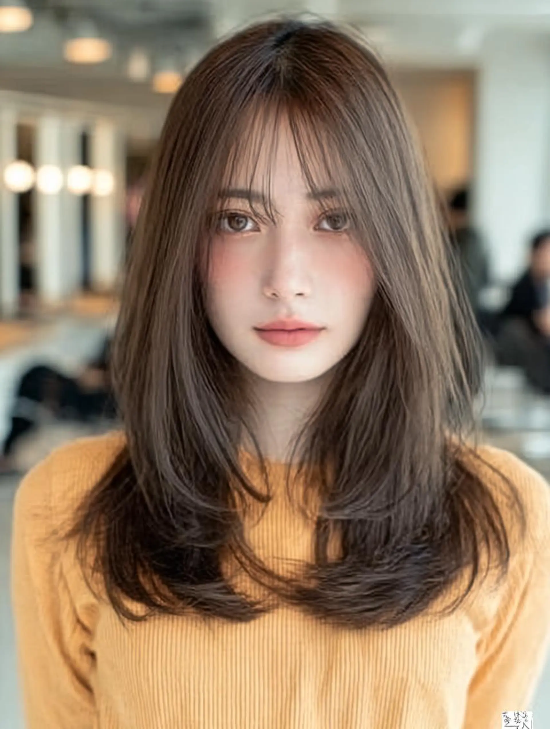 セミロング ハッシュカット 髪質改善 レイヤーカット 縮毛矯正 トリートメント カット ヘアカラー トリートメント 生艶髪＆レイヤー🔔 渋谷お薦めNo.1✨のヘアスタイル