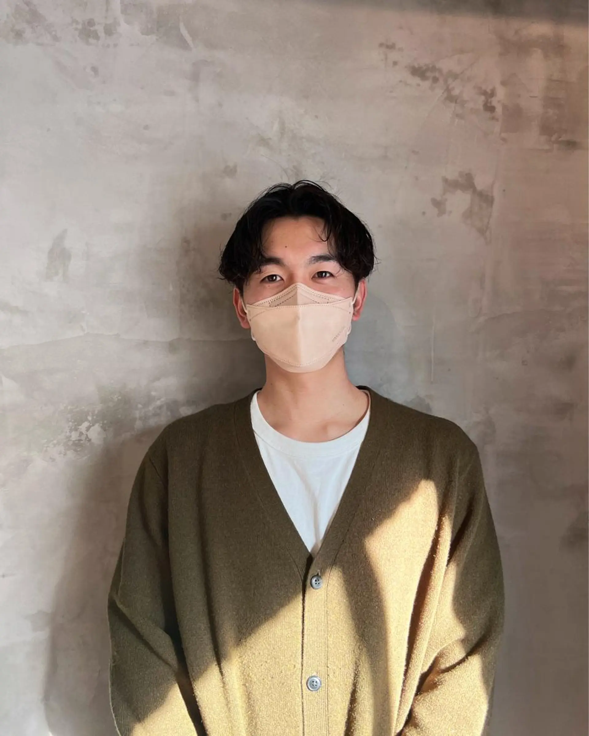 ミディアム カラー パーマ メンズ ミディアムパーマ メンズパーマ カット パーマ メンズパーマ /SUNAOのヘアスタイル