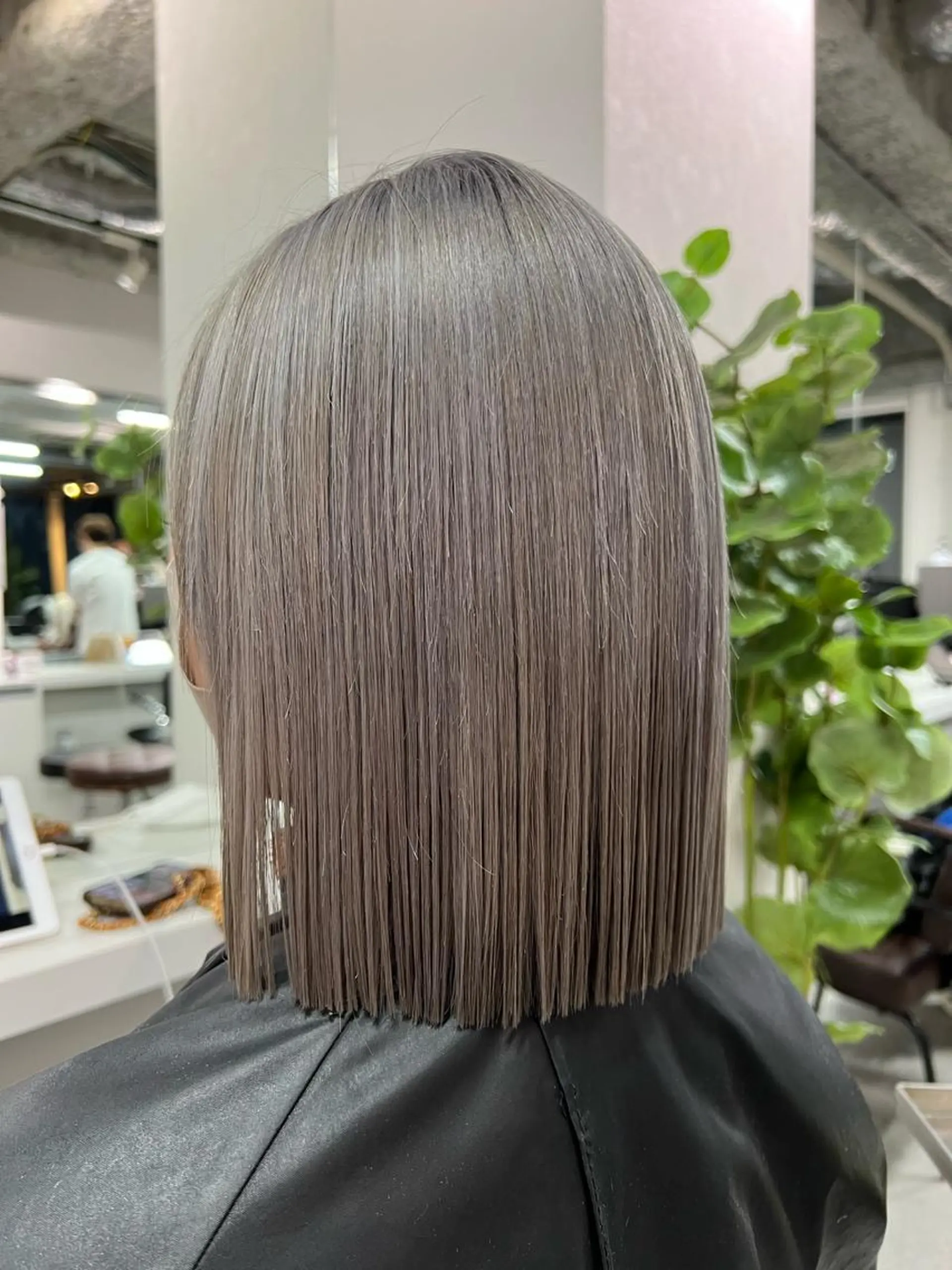 ミディアム カラー ハイトーン&髪質改善 ＆韓国エクステ🤎のヘアスタイル