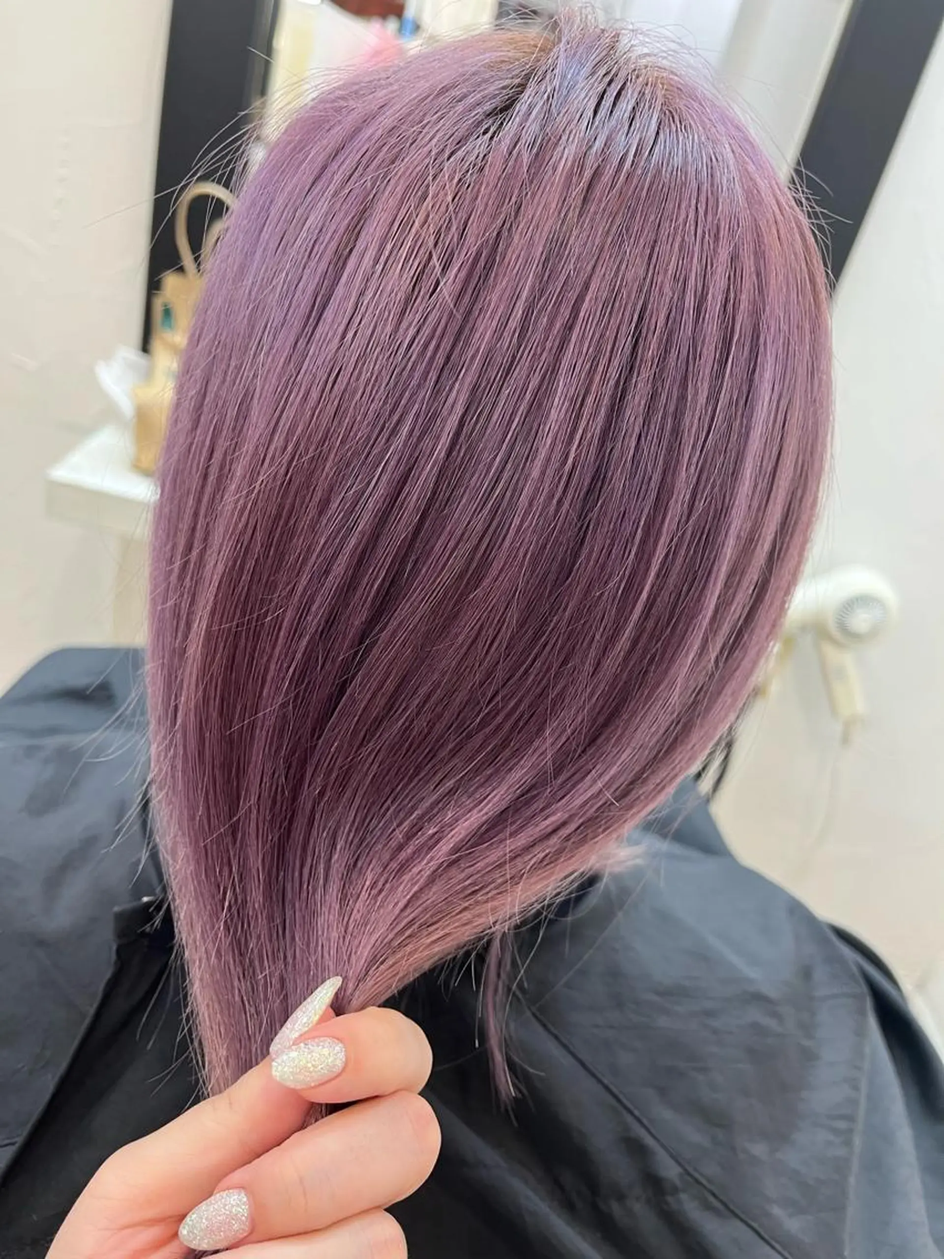 カラー ベージュカラー ラベンダーカラー ピンクカラー ピンクラベンダー ホワイトベージュ 香野 優子のヘアスタイル