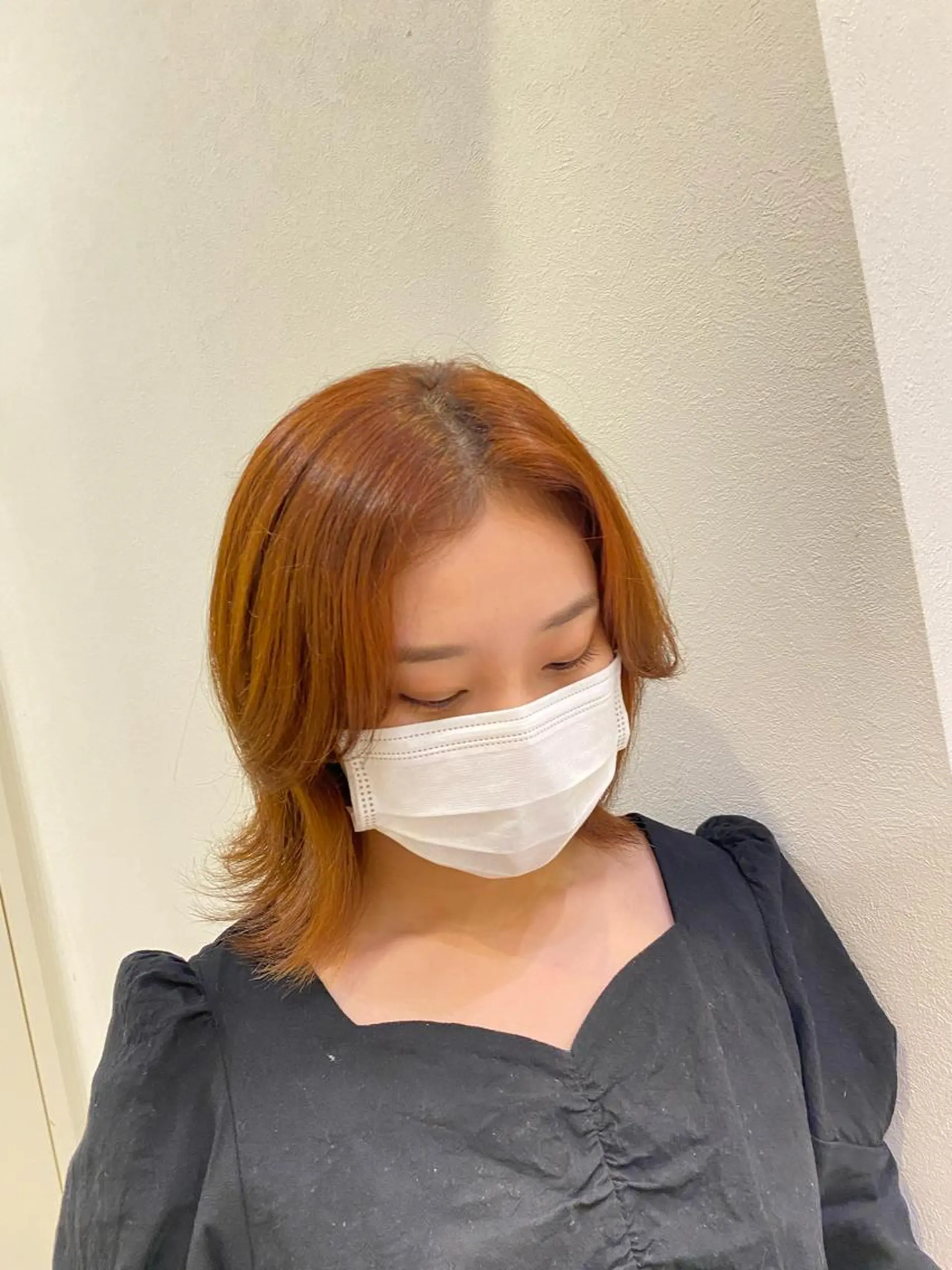 ミディアム ハイライト 鹿児島 聖来のヘアスタイル