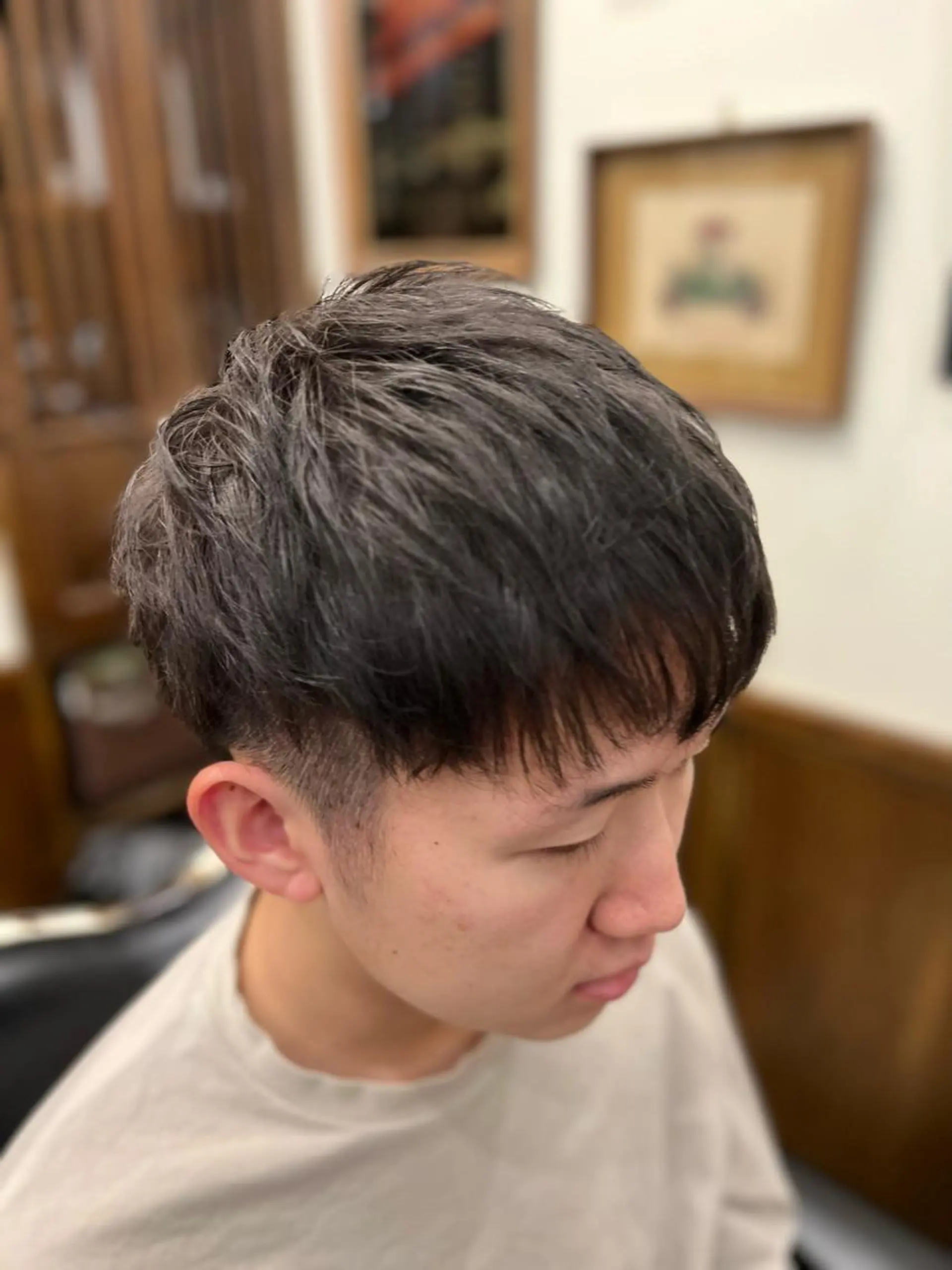 ショート メンズ 猪井 明のヘアスタイル