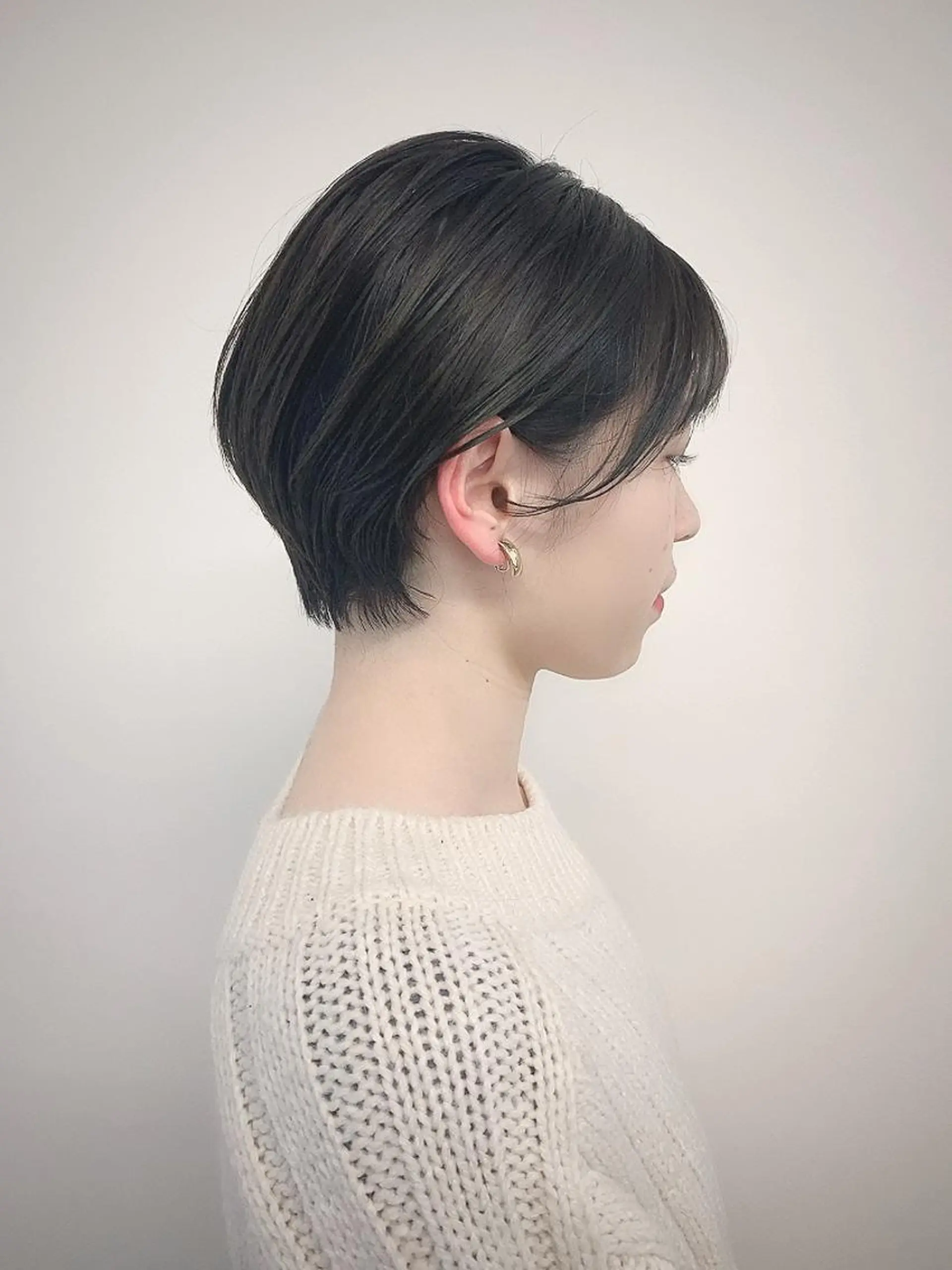 ショート カラー カット ヘアカラー 肌に馴染む暗髪 梅田・増田のヘアスタイル