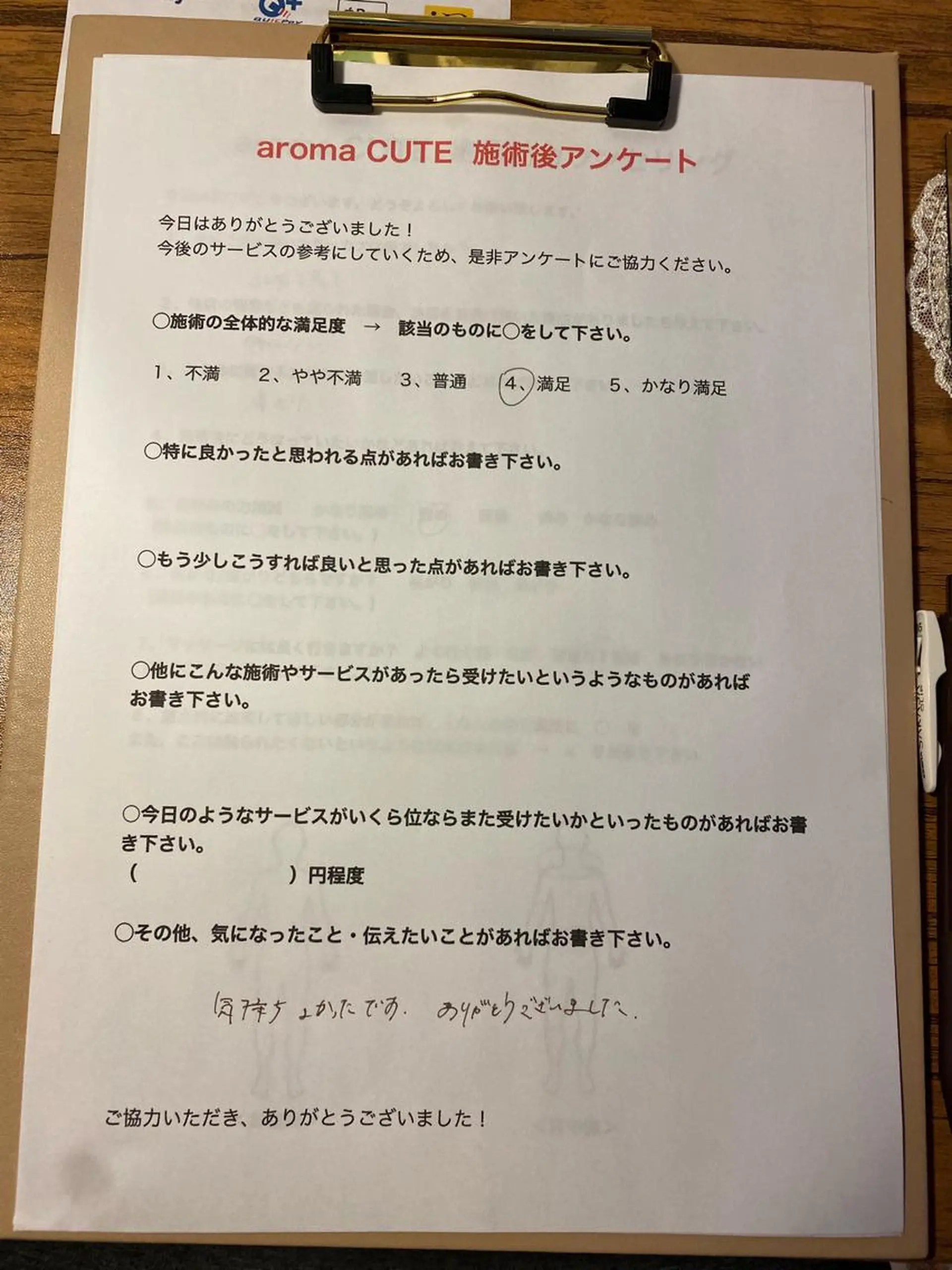 喜多良助 aroma CUTEのエステ・リラクイメージ