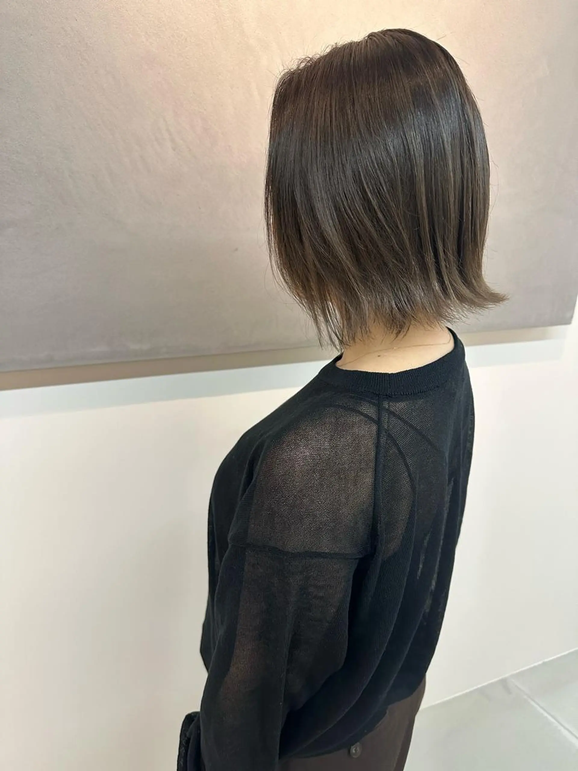 ショート ヘアカラー トリートメント 池村美月 @透明感カラーのヘアスタイル