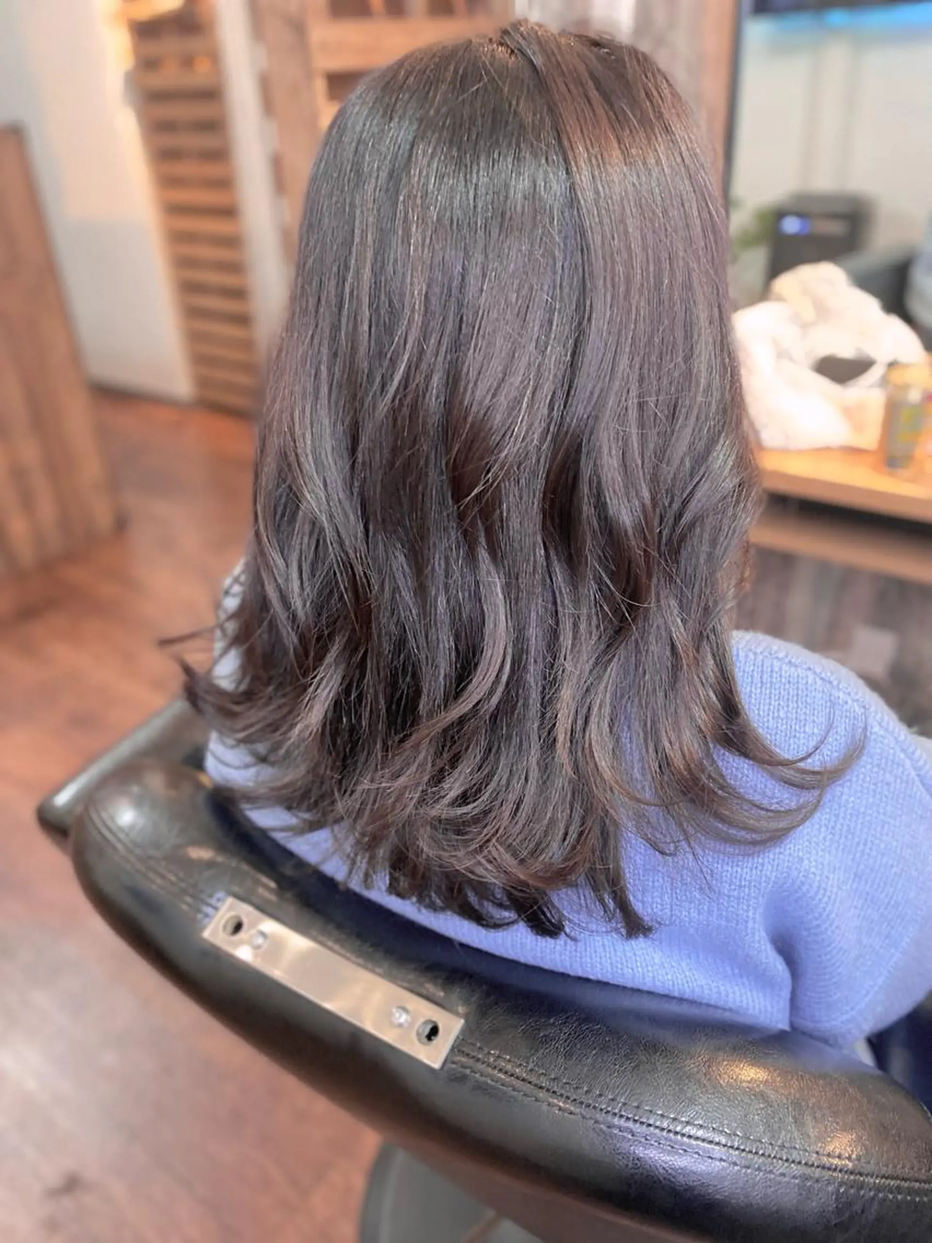 セミロング カラー アッシュ バイオレットカラー バイオレットアッシュ カット ヘアカラー トリートメント Lizir  ルズィール所属・Luzir⭐︎ GEN⭐︎のヘアスタイル