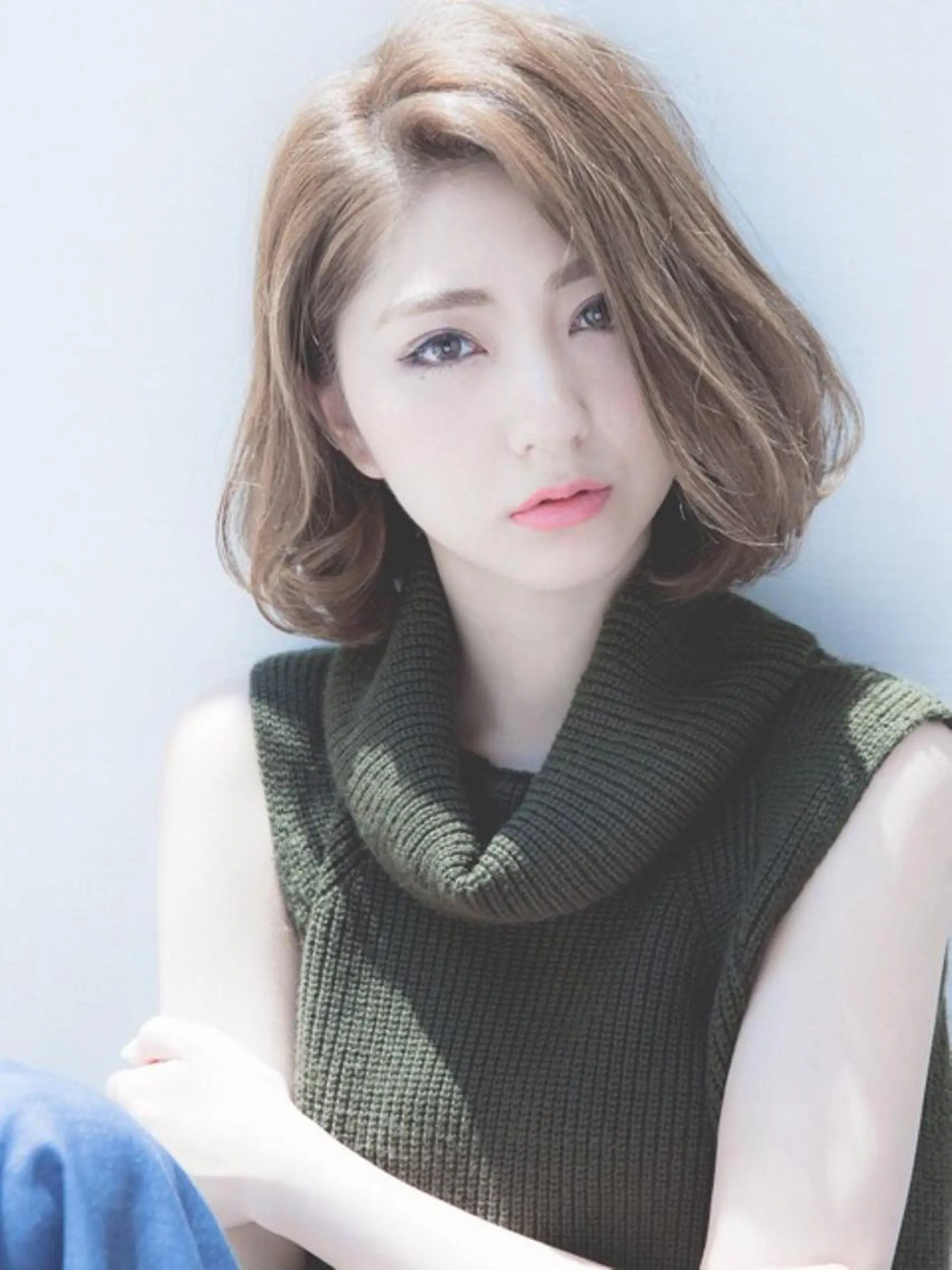 ショート カラー 前下がりボブ ボブ カット ヘアカラー トリートメント 髪質改善/JITA 上本町/上尾 純也のヘアスタイル