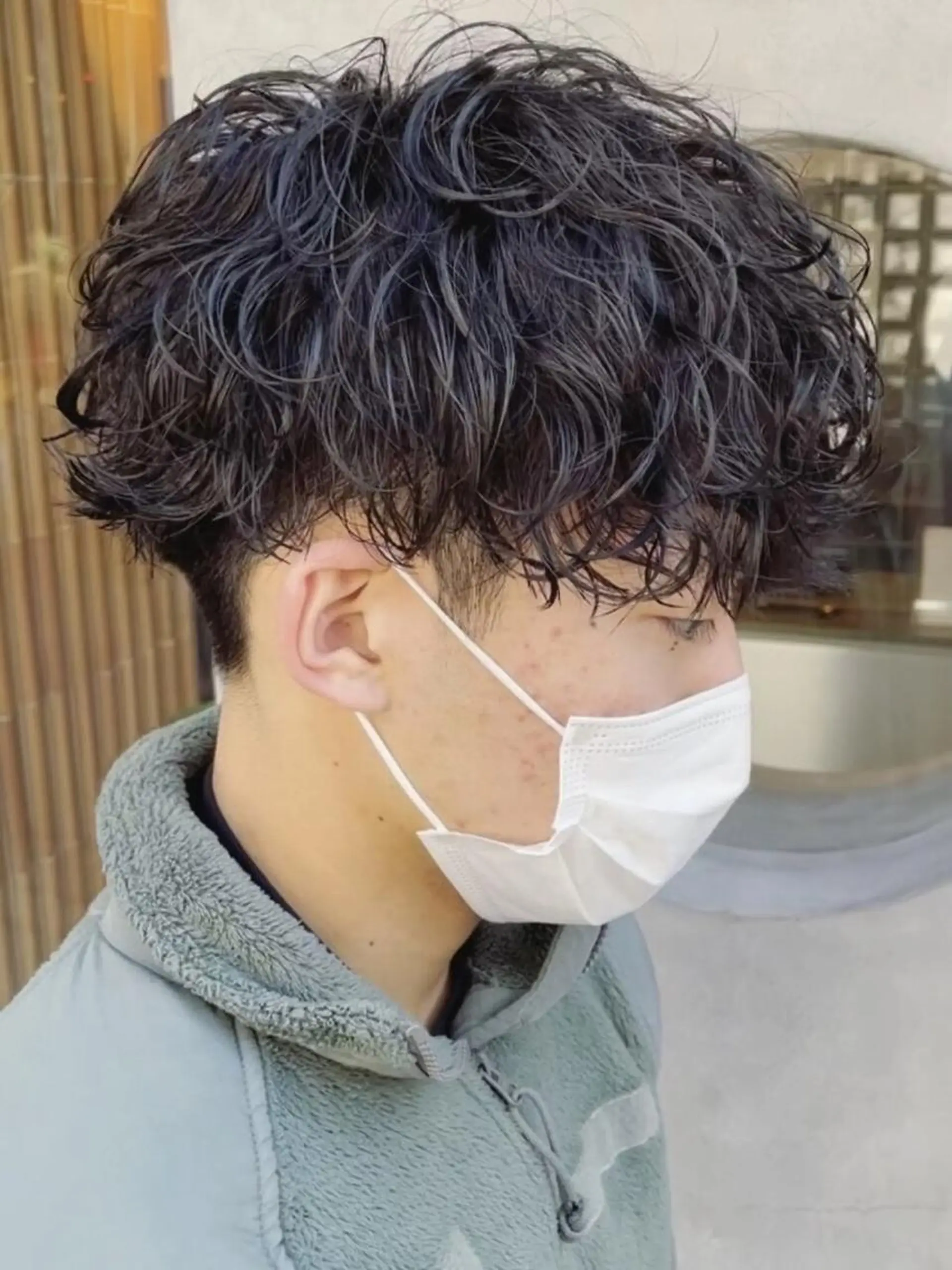 ショート パーマ メンズ メンズパーマ 波巻きパーマ SENTA✨メンズ パーマ✨fifth栄のヘアスタイル