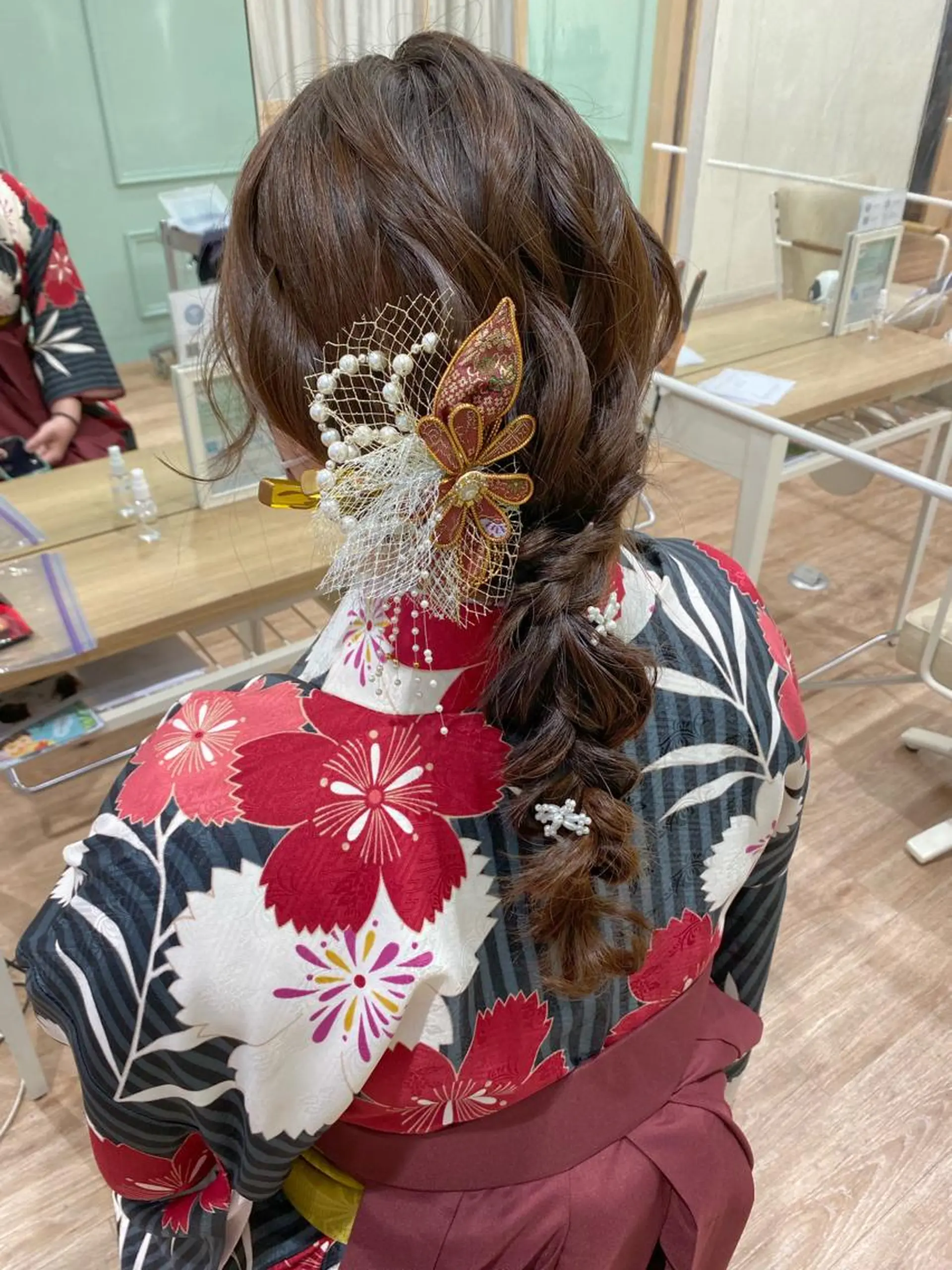 ヘアアレンジ 成人式 ヘアセット ayaka #パーマ#アレンジのヘアスタイル