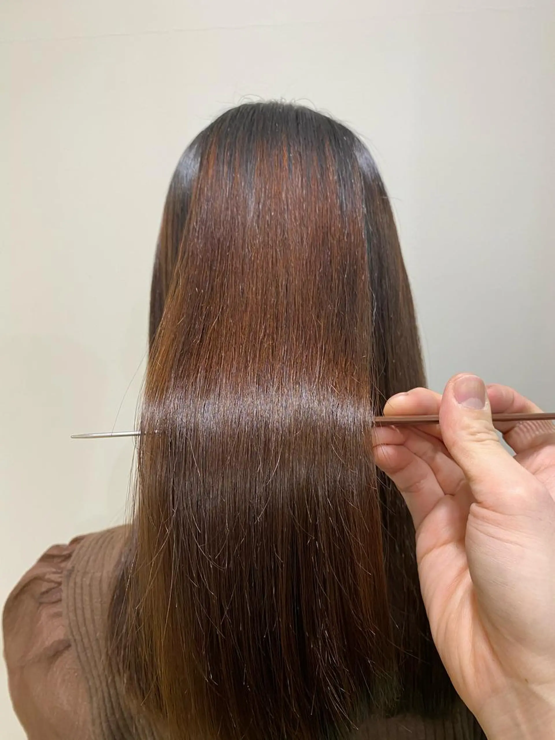 ロング 髪質改善 縮毛矯正 トリートメント 酸熱トリートメント 縮毛矯正 トリートメント コテ巻き風パーマ/ 髪質改善/河島恭平のヘアスタイル