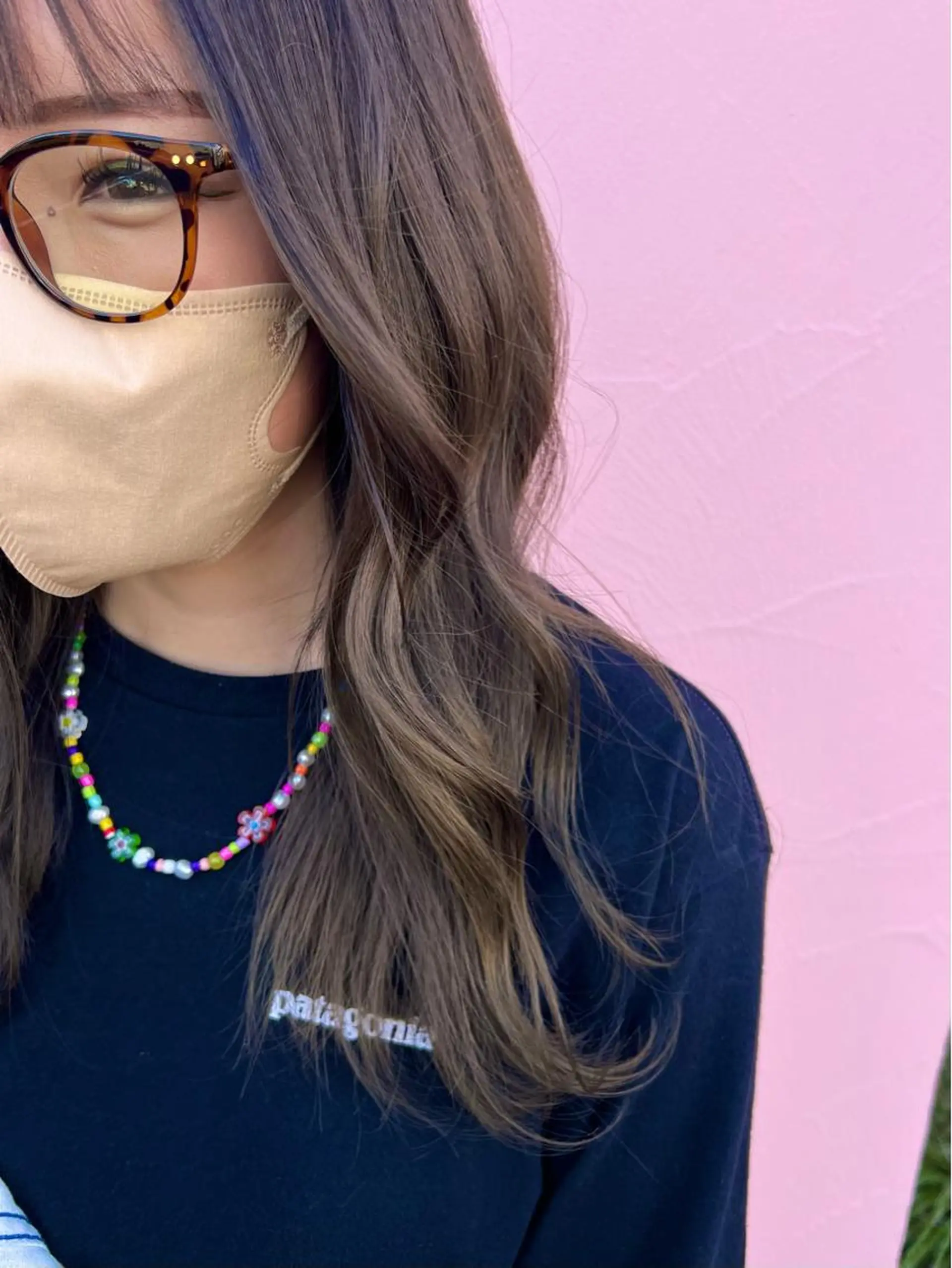 ロング カラー アッシュ 黒髪 ブリーチ ブルーカラー ブルーブラック 🌿寄り添い型美容師 🌿yuiのヘアスタイル