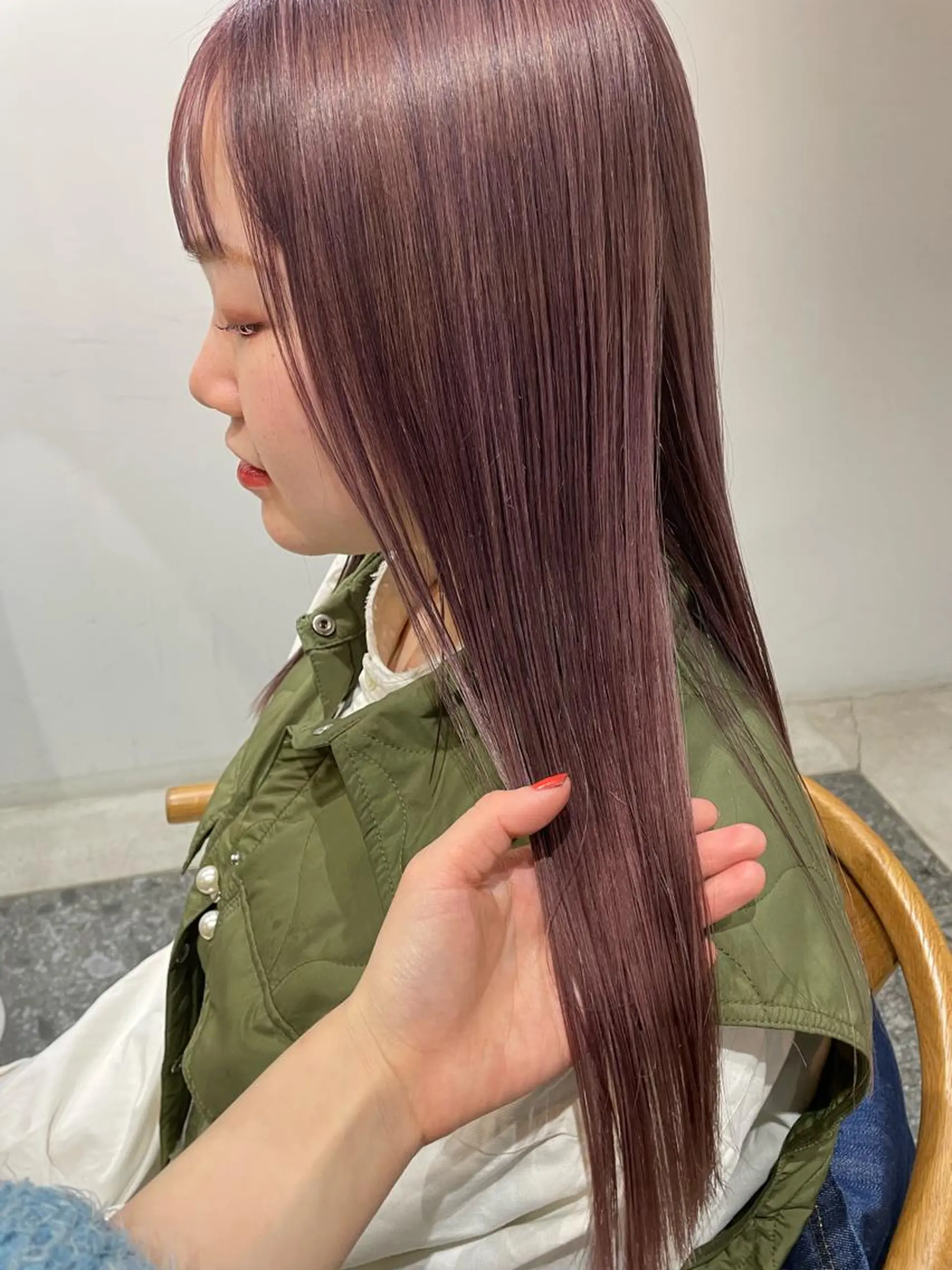 カラー ブリーチ ダブルカラー soi 小島陽香のヘアスタイル