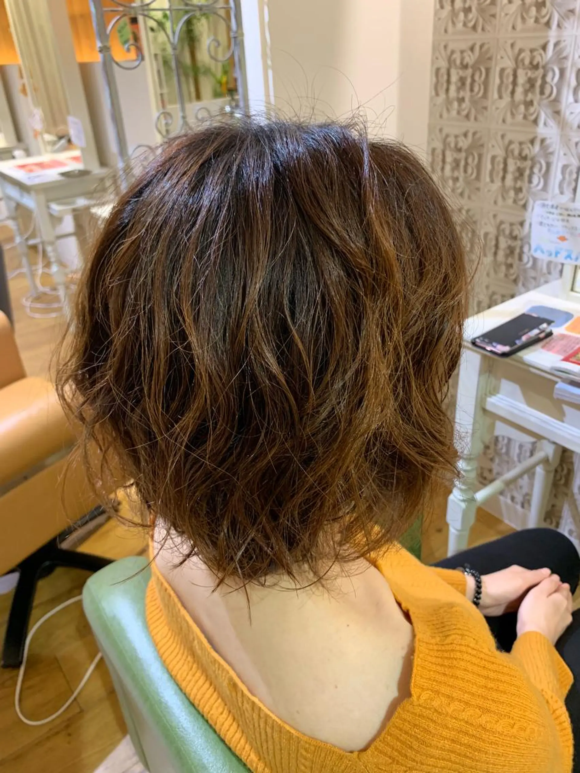 ショート パーマ ショートヘア 奥野 理香子のヘアスタイル