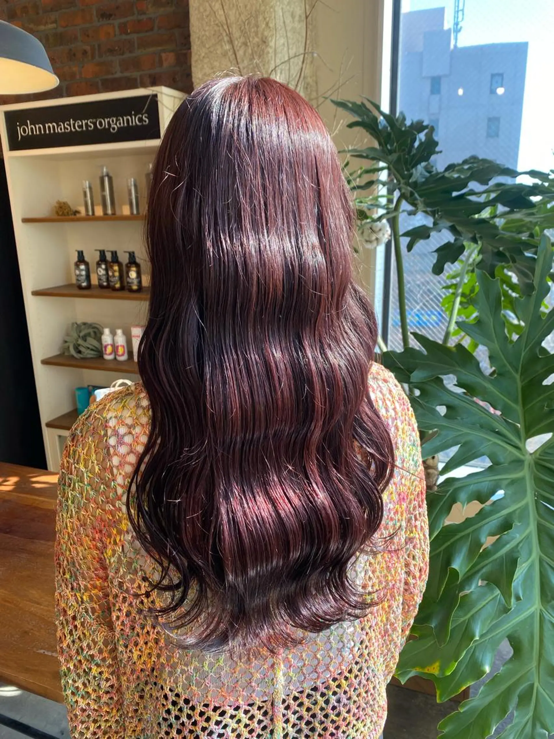 セミロング ヘアカラー the BRIDGE 加藤みのりのヘアスタイル