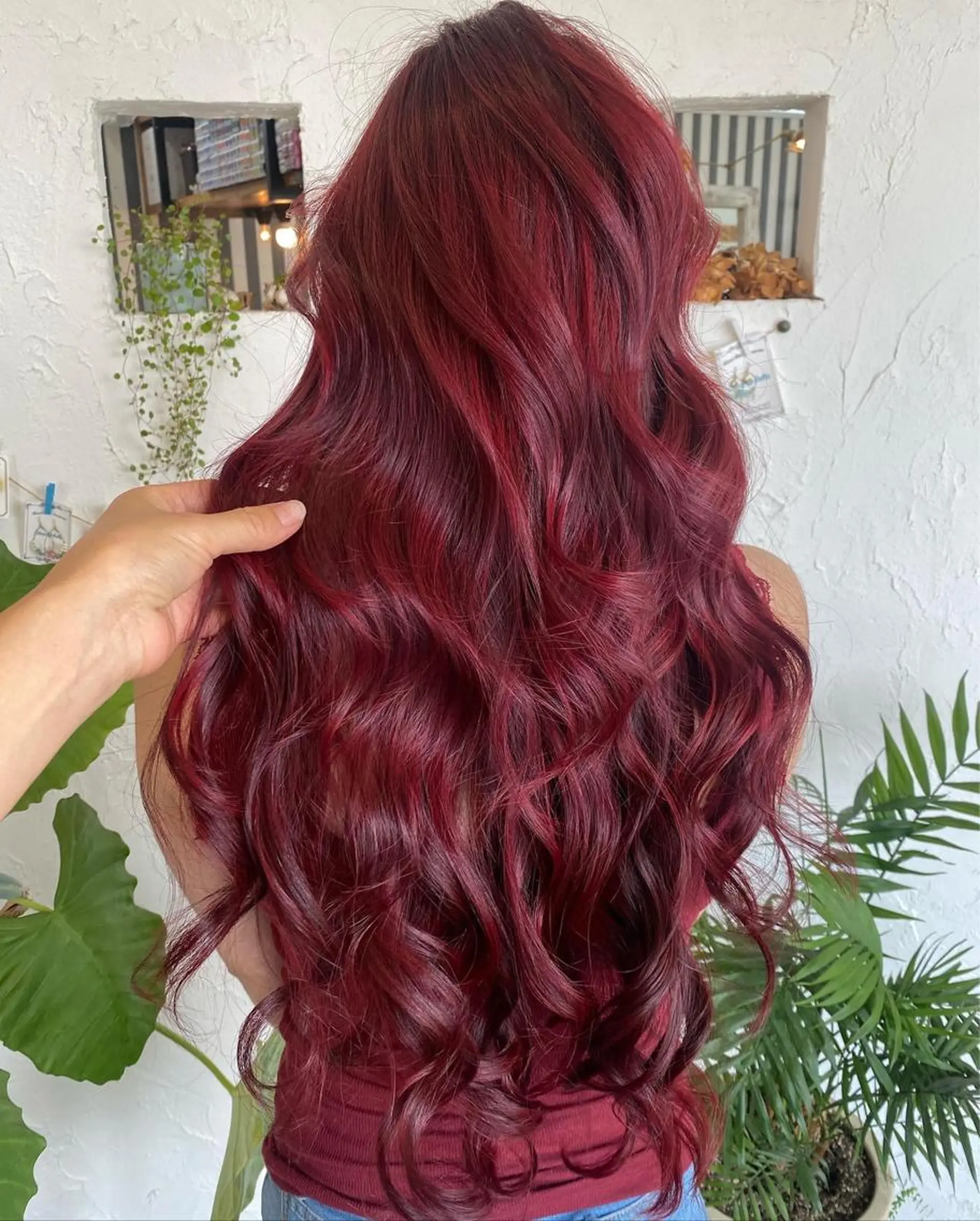 ロング カラー パーマ ヘアアレンジ 豊橋美容院 ソンリエのヘアスタイル