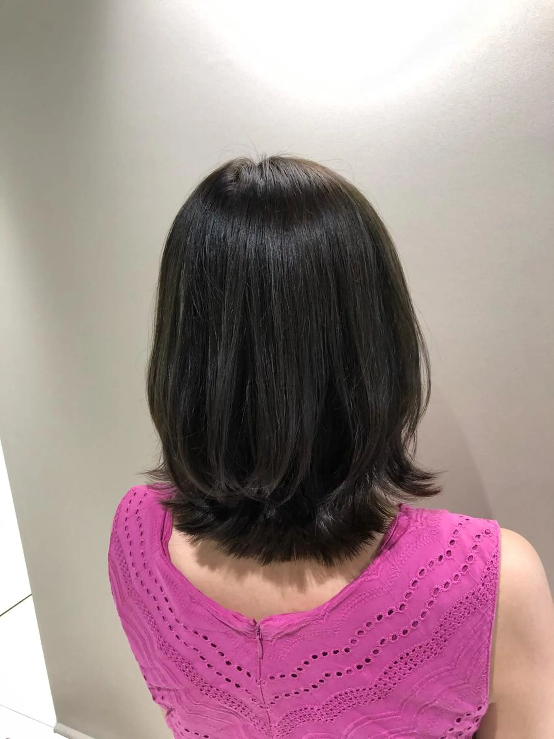 ミディアム カラー パーマ ヘアアレンジ ミディアムパーマ くびれヘア 【似合うが見つかる】 Hanaのヘアスタイル