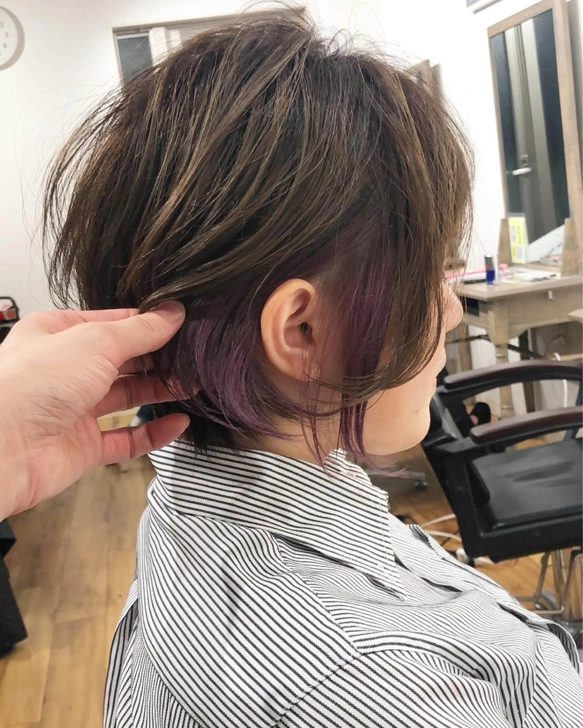 ショート カラー ウルフ/デザイン/ 大阪/タカハシユウキのヘアスタイル
