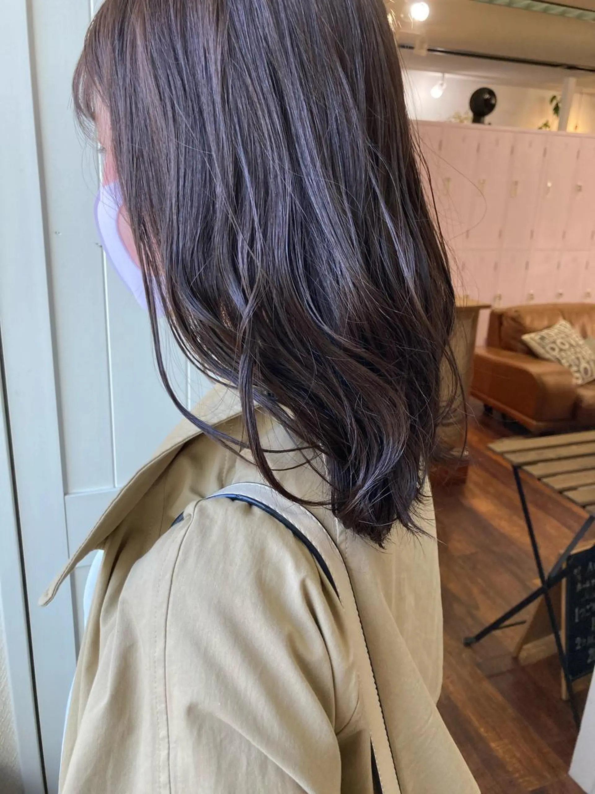 セミロング カラー ベージュカラー モカベージュ 小木曽智美 /ボブ/ショートのヘアスタイル