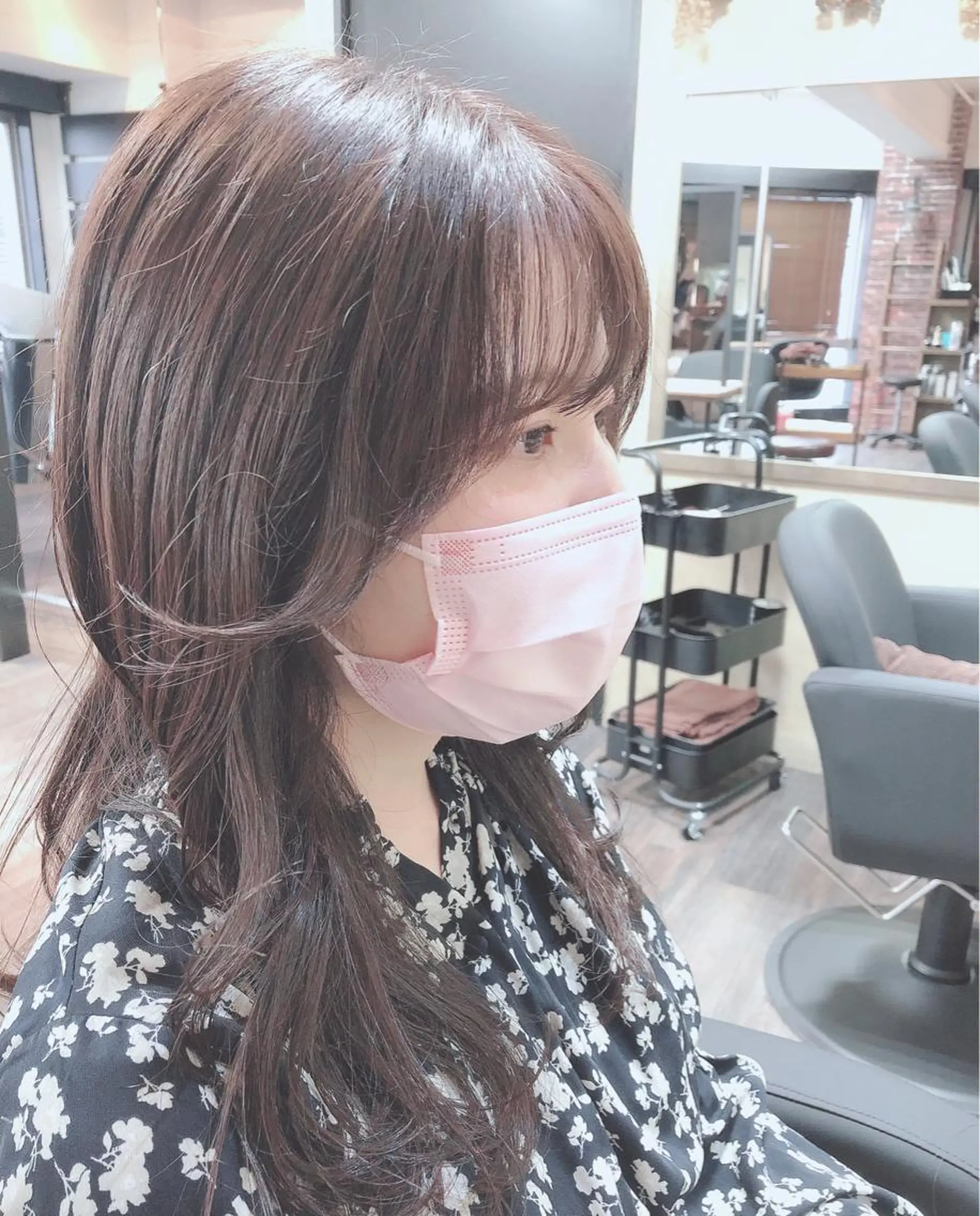 ロング カラー ヘアアレンジ ブラウンカラー 透明感カラー マロンブラウン 小顔カット カット ヘアカラー トリートメント 🤍清楚系 韓国レイヤー🤍拓朗のヘアスタイル