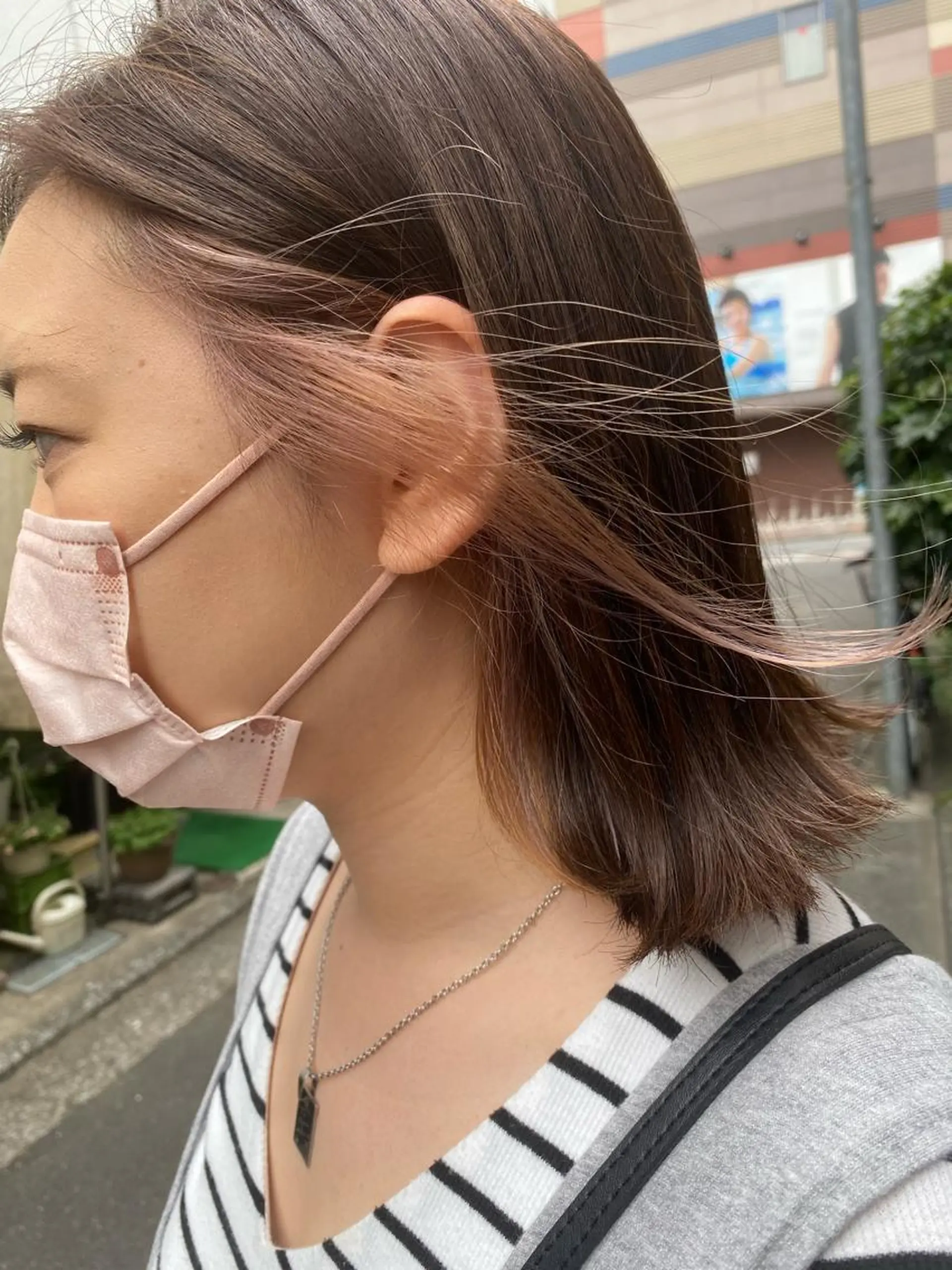 ミディアム カラー pep natsumiのヘアスタイル