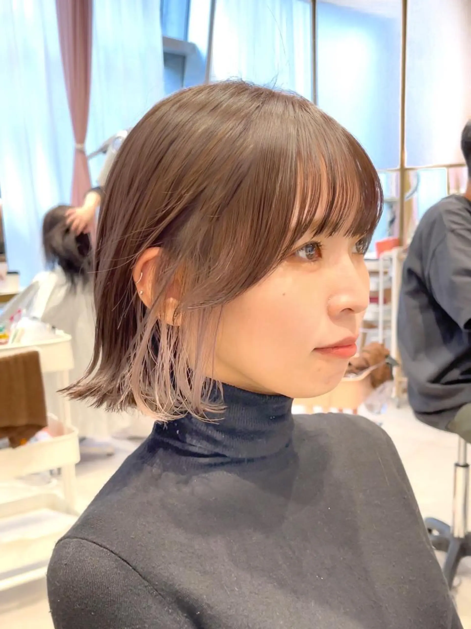 ミディアム カラー パーマ ヘアアレンジ レイヤーカット/ボブ /縮毛矯正✨大輝のヘアスタイル