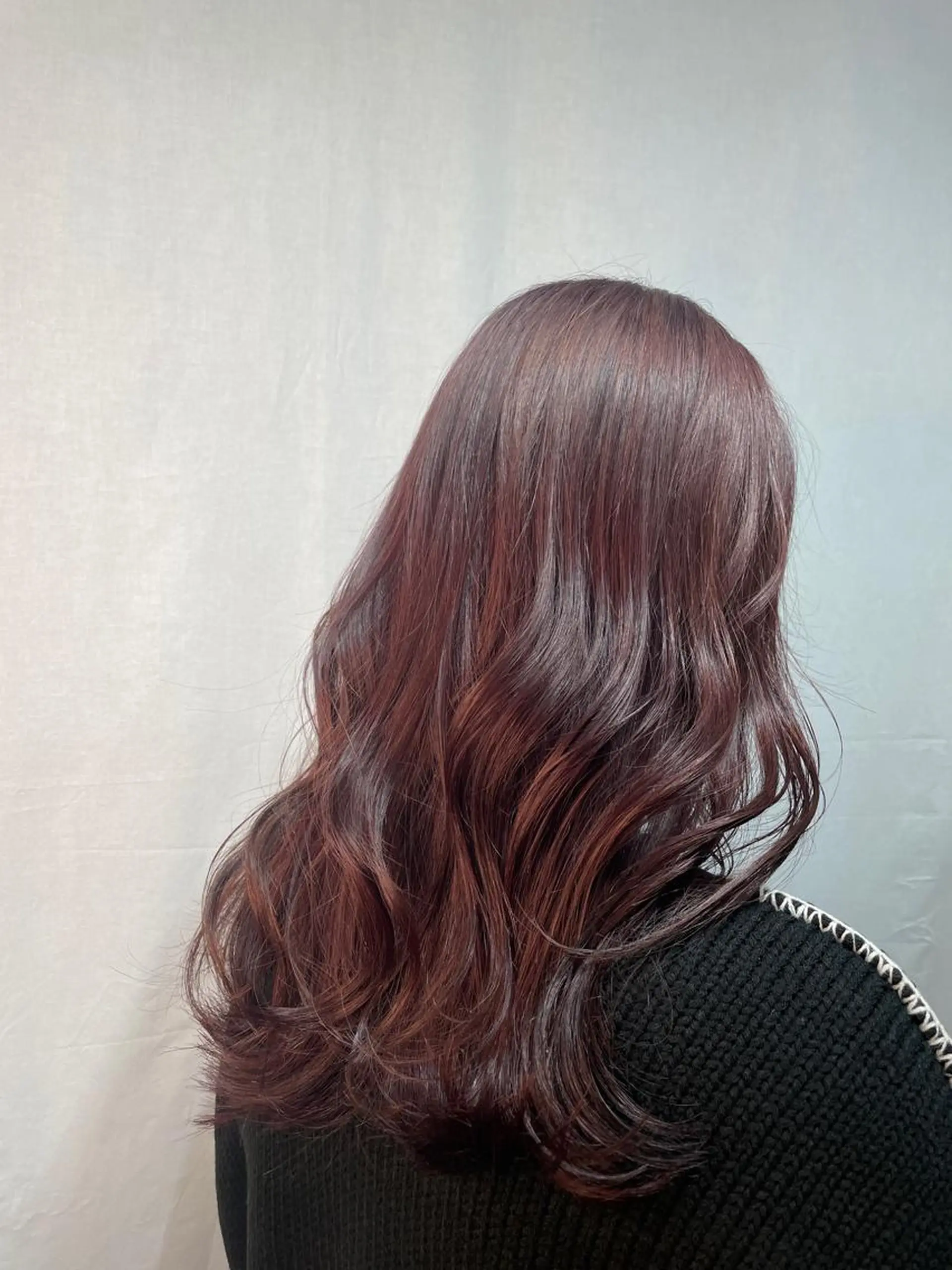 セミロング カラー レッドカラー カット ヘアカラー トリートメント newiGRANDE 🌈萩原聖也のヘアスタイル
