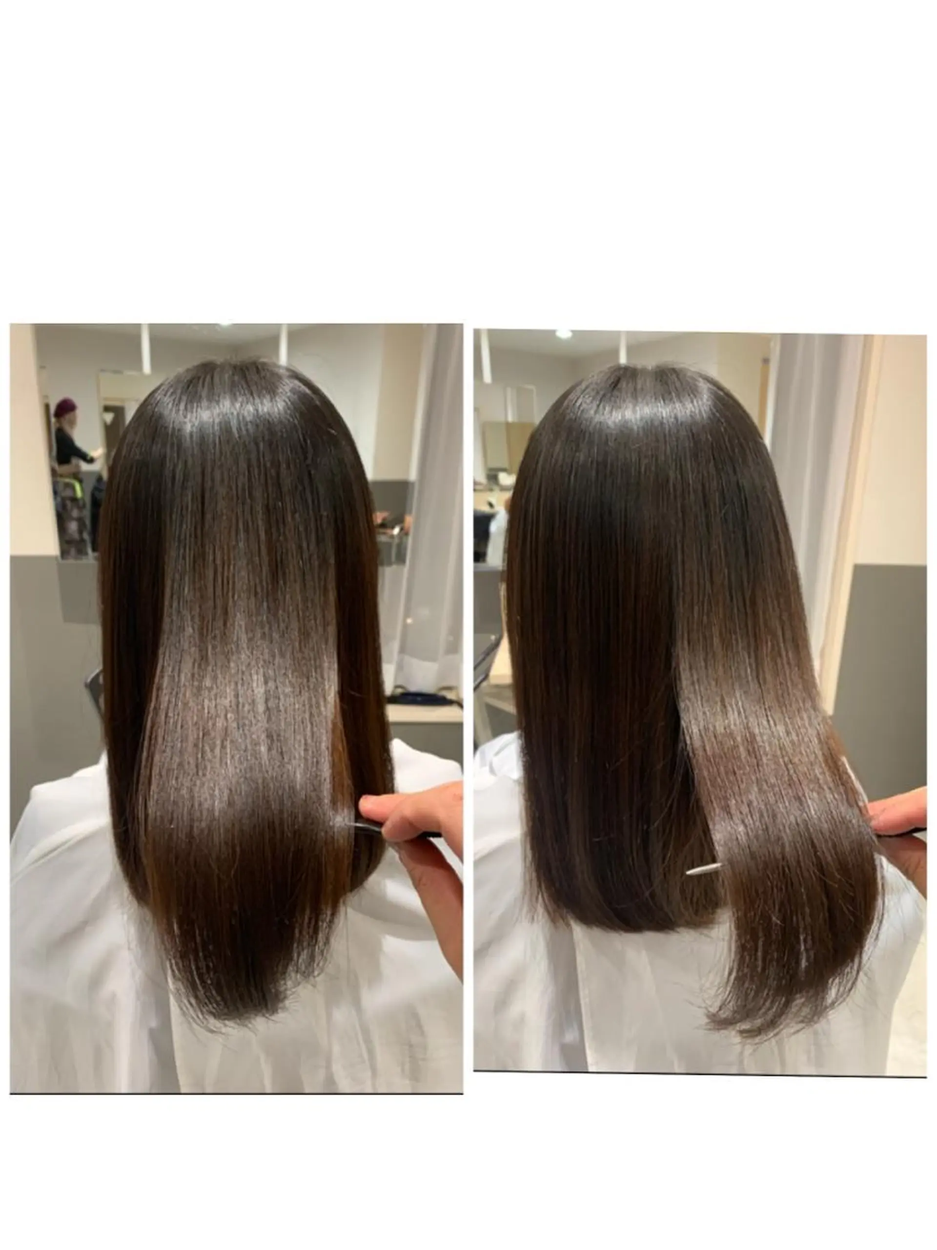 セミロング トリートメント 酸熱トリートメント 髪質改善専門店 Lucasのヘアスタイル