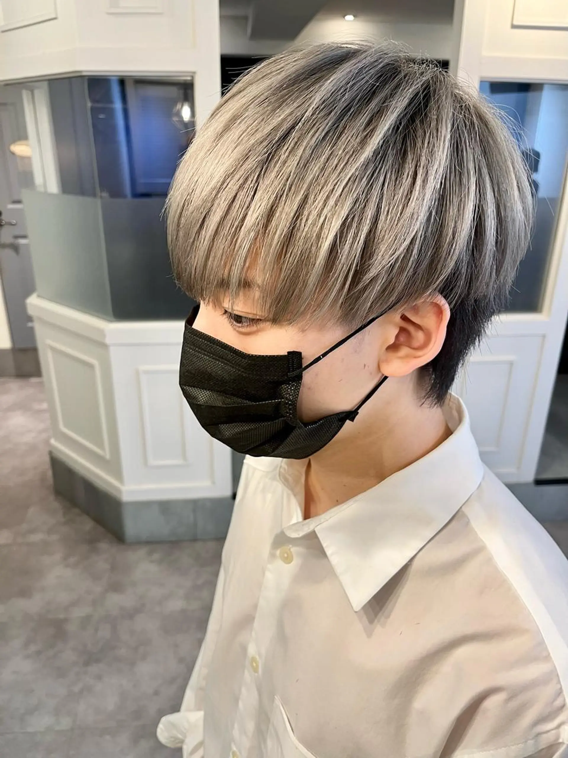 ショート カラー メンズ メンズブリーチ ブリーチ LAGRECE大阪梅田店所属・美髪矯正・髪質改善 【中村吉孝】のヘアスタイル