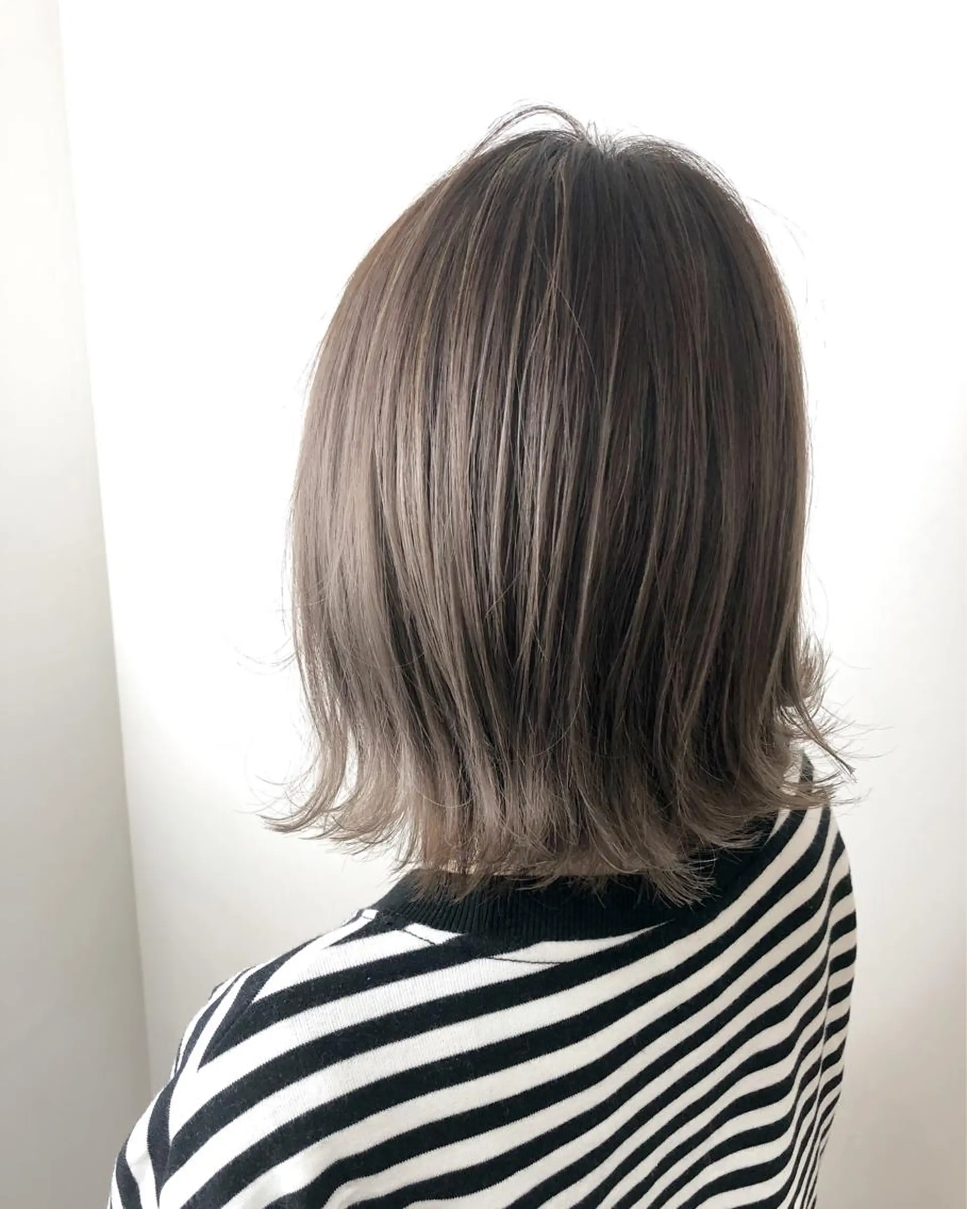 カラー ダブルカラー ハイライトカラー 透明感カラー 松田晃代のヘアスタイル