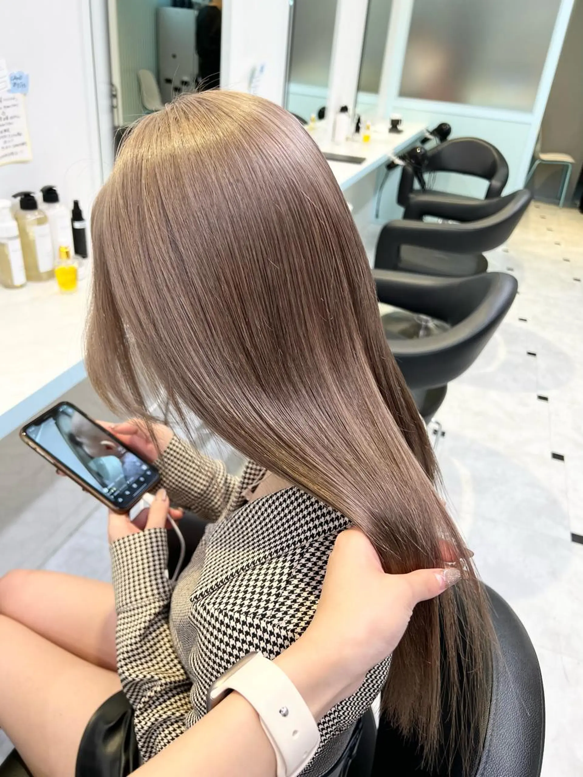 ロング ヘアカラー トリートメント 🤍大人っぽ韓国暗髪 🤍Asuka🤍のヘアスタイル