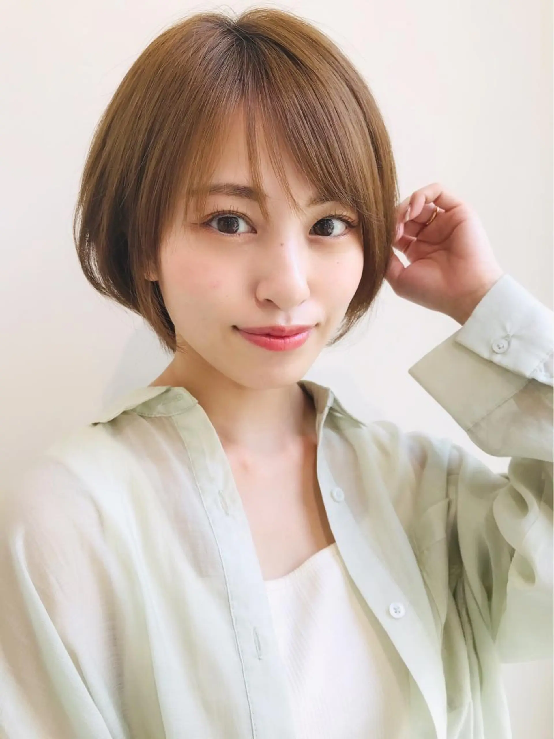 ショート カット ヘアカラー トリートメント イメチェンカット✂️ 錦糸町佐藤店長のヘアスタイル