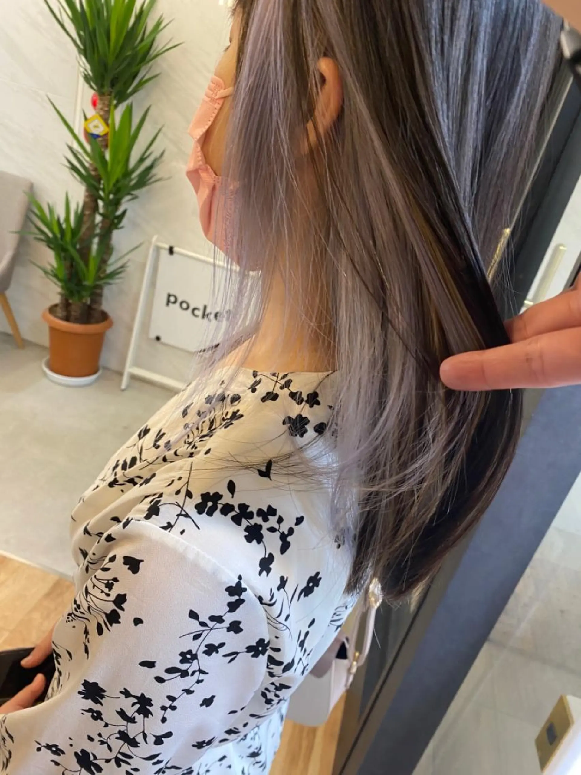 セミロング カラー イヤリングカラー ラベンダーカラー 🎗大槻 武士🎗のヘアスタイル