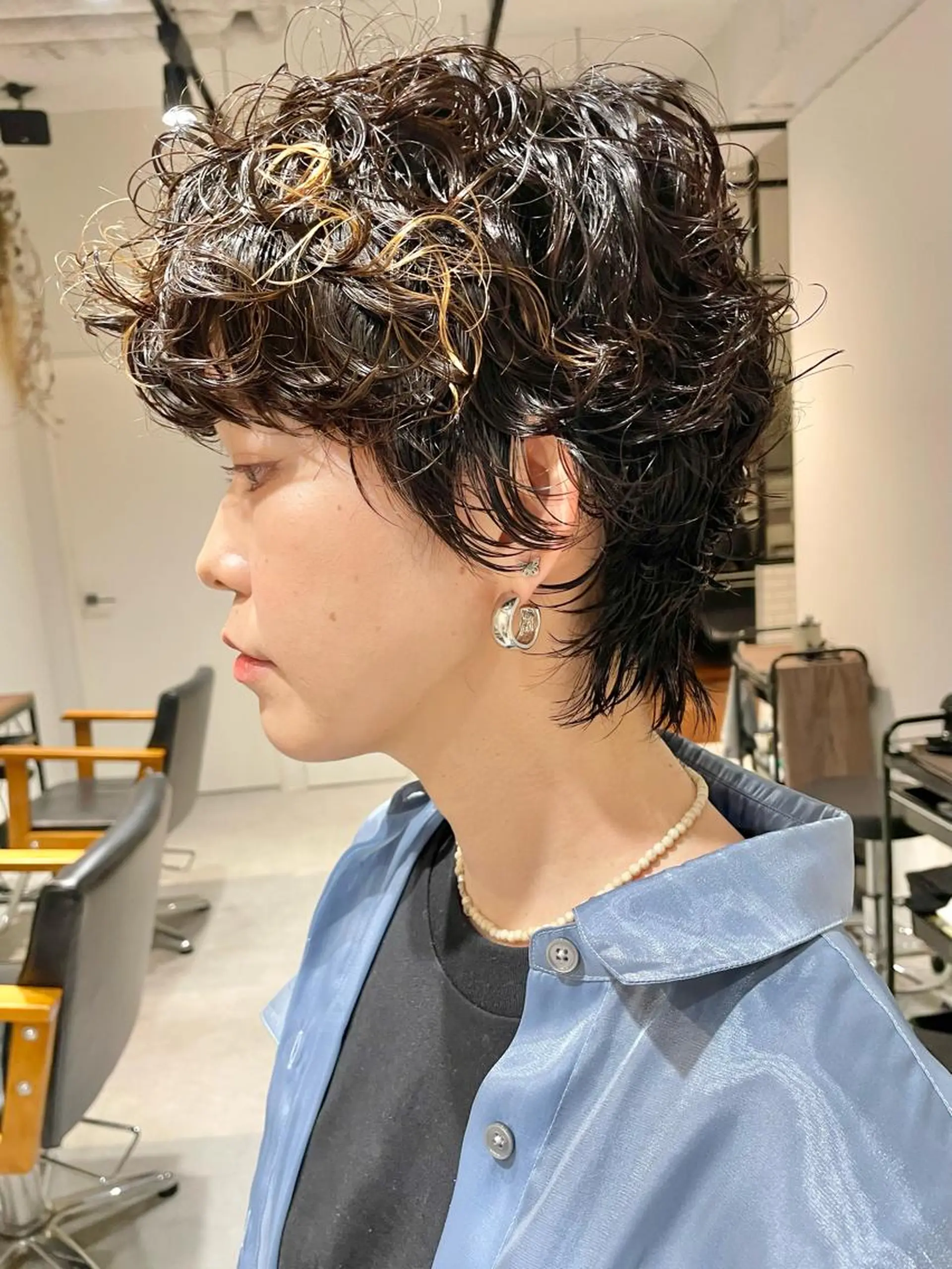 ショート パーマ ショートヘア ウルフカット カット パーマ トリートメント ショート・ボブ ・ウルフ✂︎IMAIのヘアスタイル