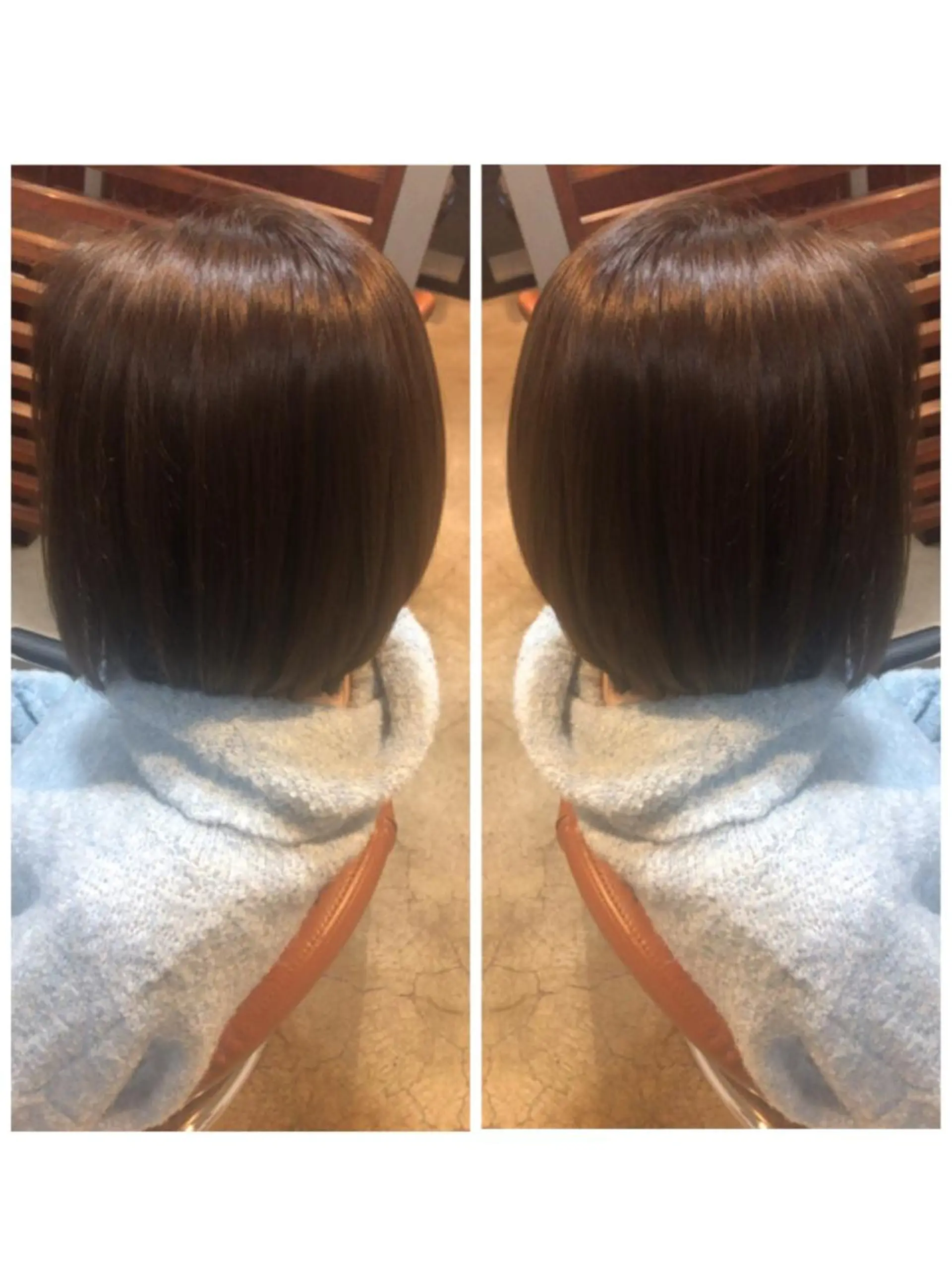 ショート カラー 前下がりボブ ボブ 品田 真里のヘアスタイル