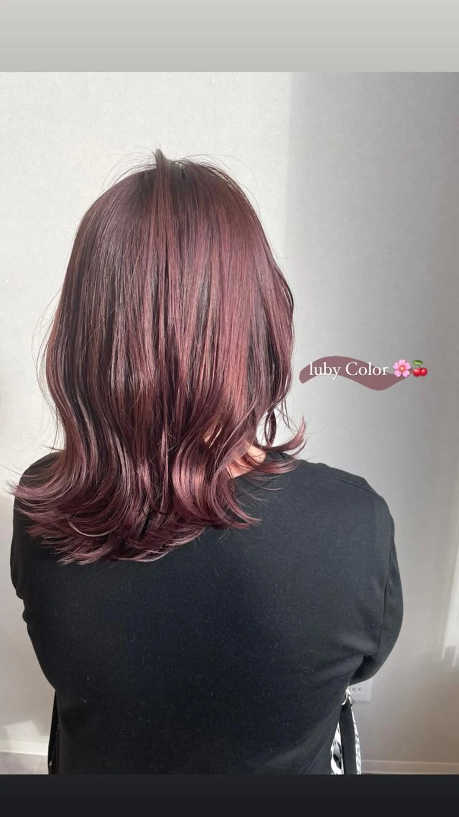 セミロング カラー うる艶カラー asukaのヘアスタイル