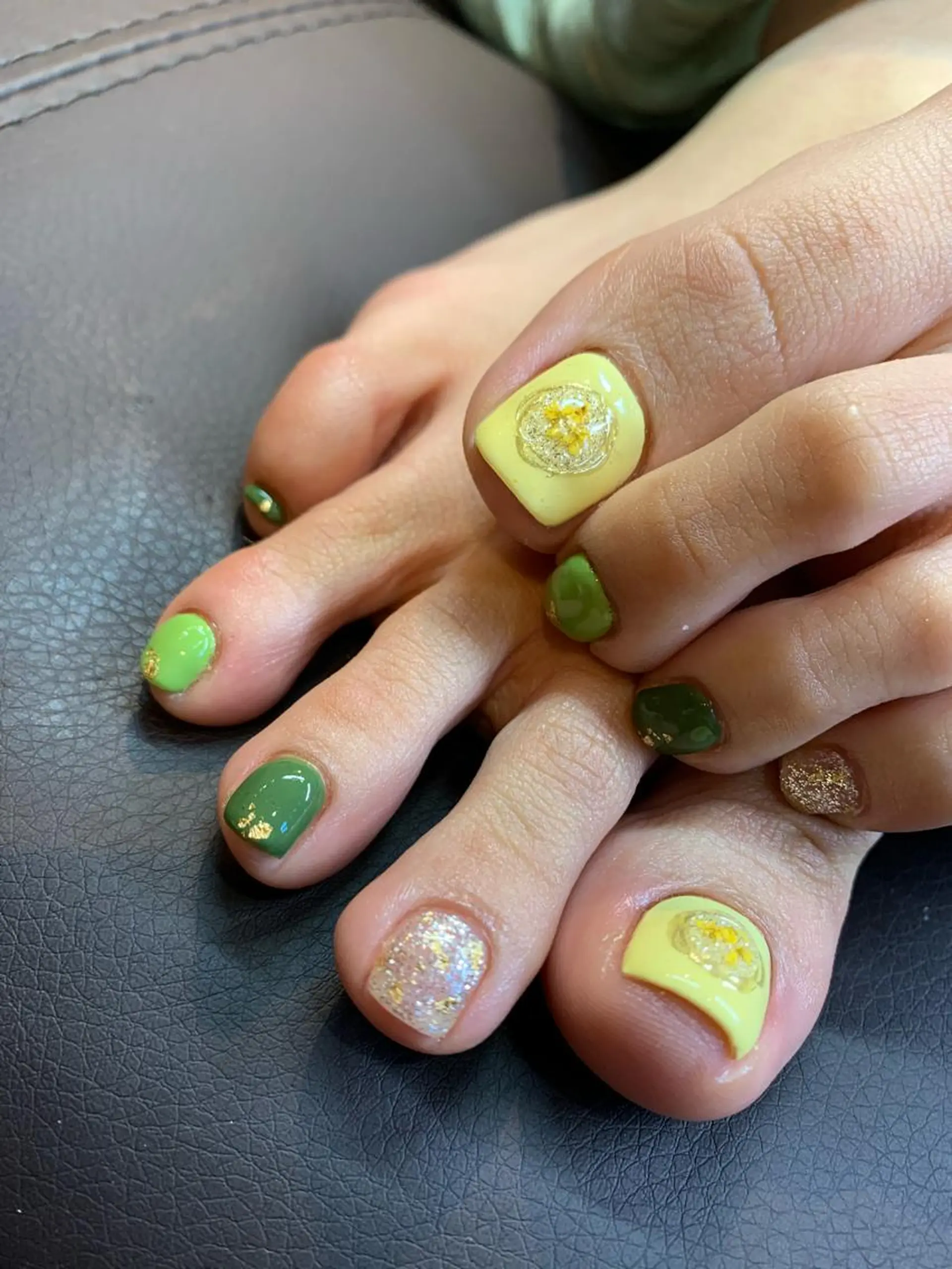 ネイル 持ち込み フットネイル glow_ nailのネイルデザイン