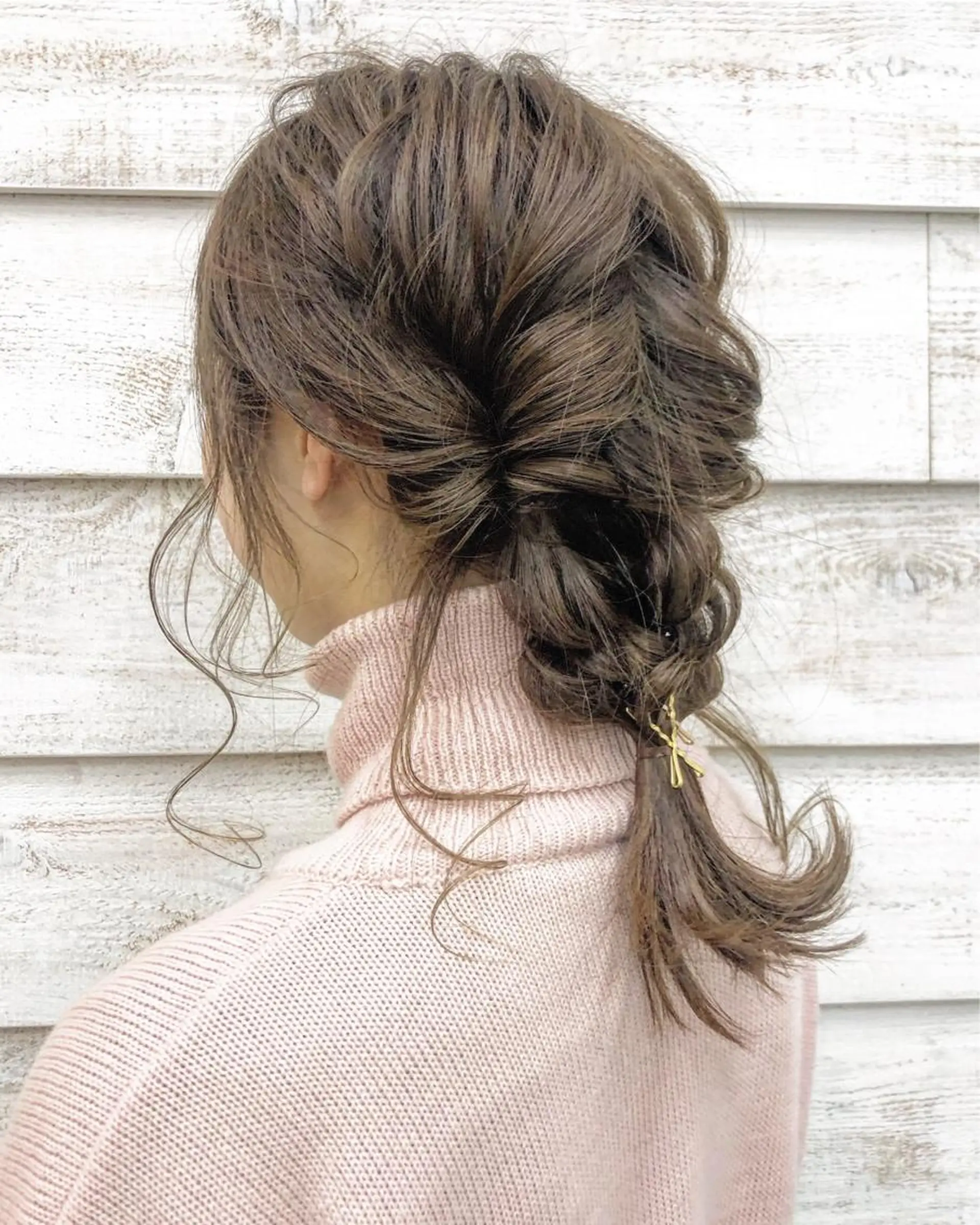 ヘアアレンジ クロスパーマ× 透明感カラー✂︎のヘアスタイル