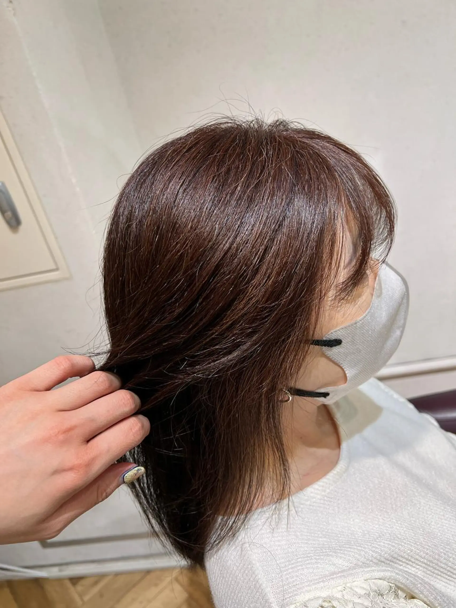 セミロング カラー ヘアカラー トリートメント 🌞レイヤー×カラー 前川那津美🌞のヘアスタイル