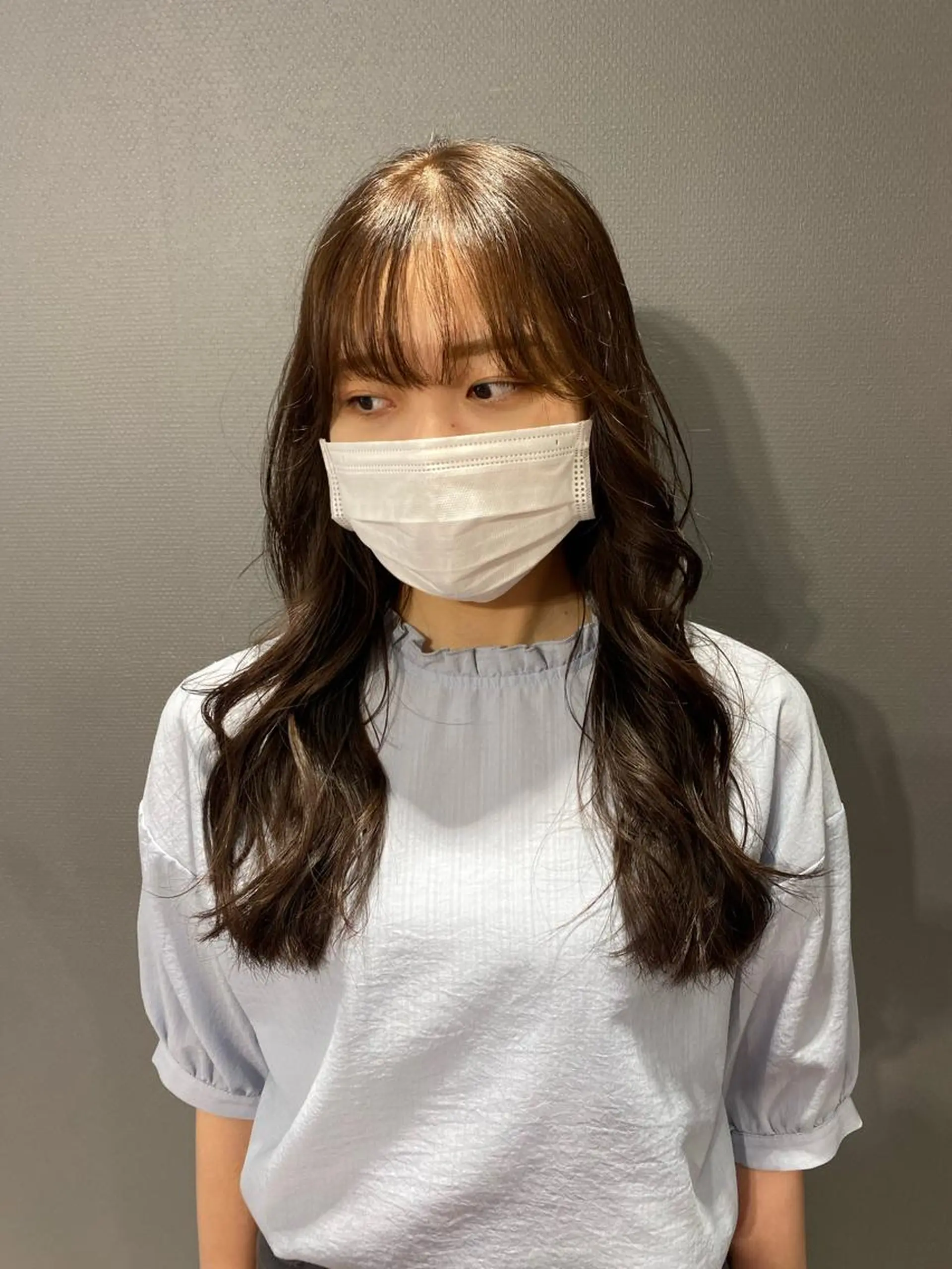 ロング カラー ベージュカラー オリーブベージュ ロング HINANO🌷 髪質改善サロンの眉毛・アイブロウイメージ