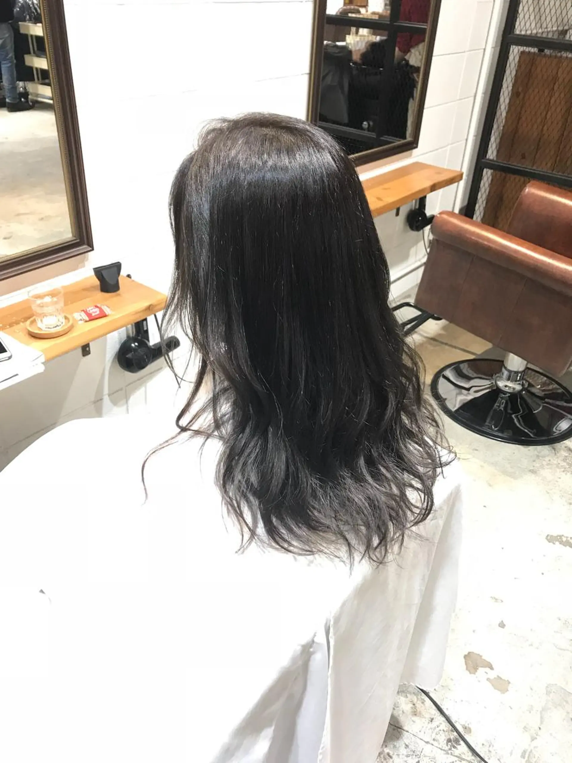 セミロング カラー パーマ ヘアアレンジ メンズ キッズ グラデーションカラー グレージュ 外国人風カラー Forest. -髪質改善-のヘアスタイル
