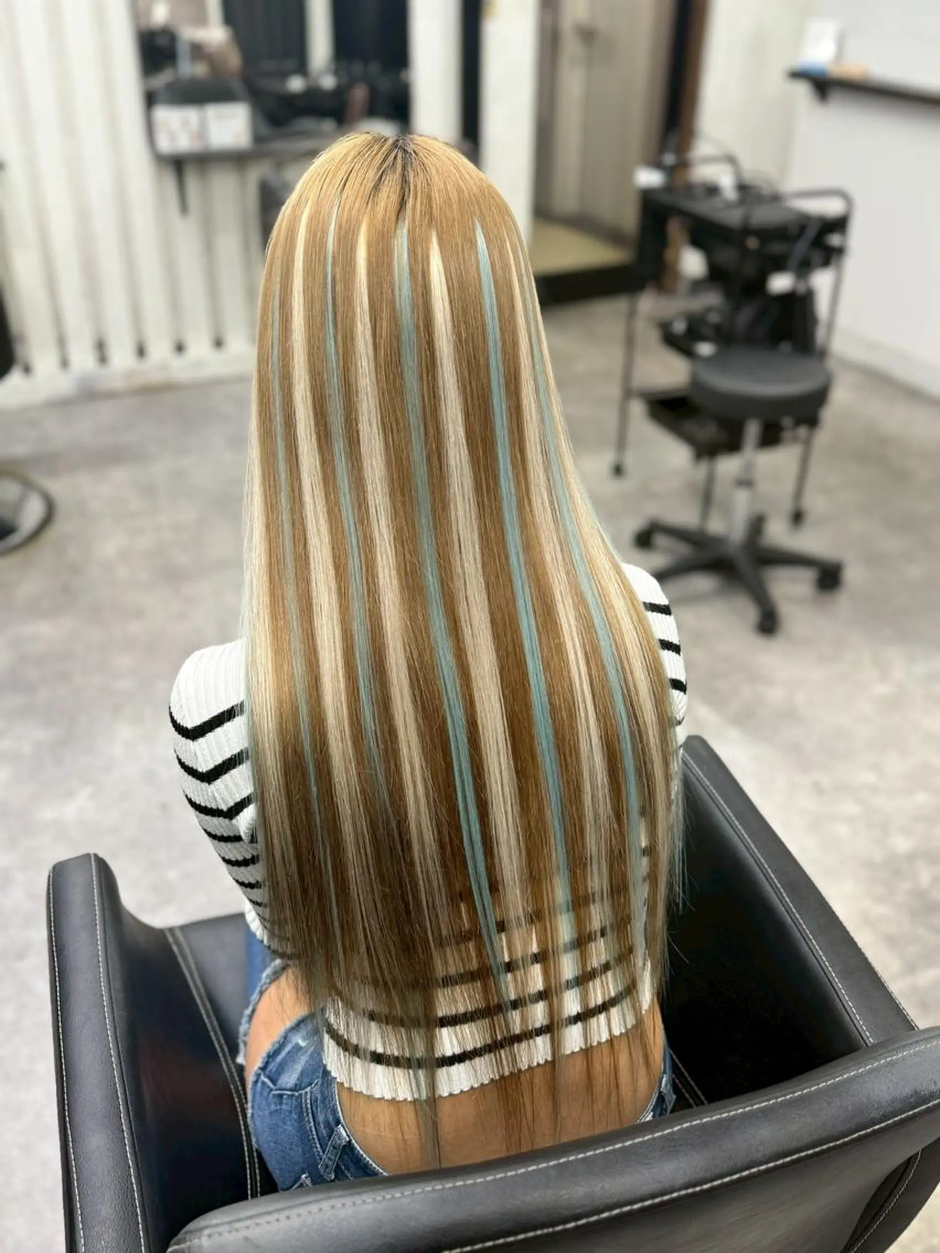 ロング エクステ RIN シールエクステのヘアスタイル