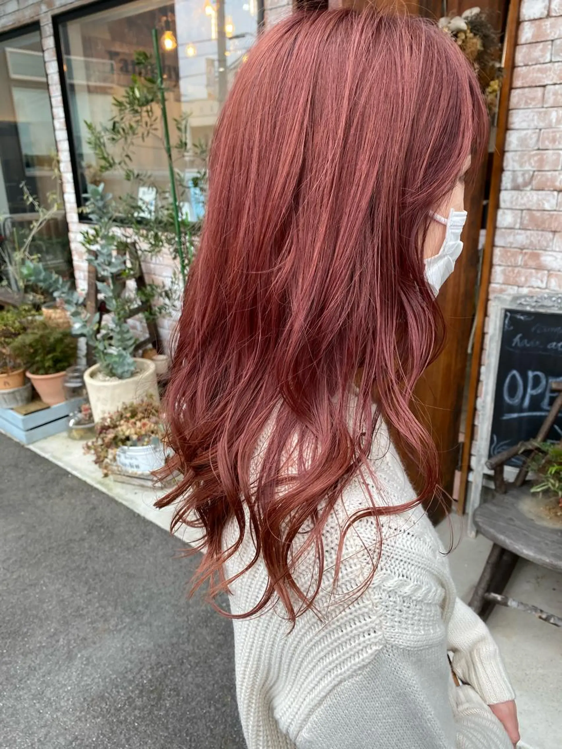 ロング カラー ピンクカラー 【浜松・豊橋】 ニシモトのヘアスタイル