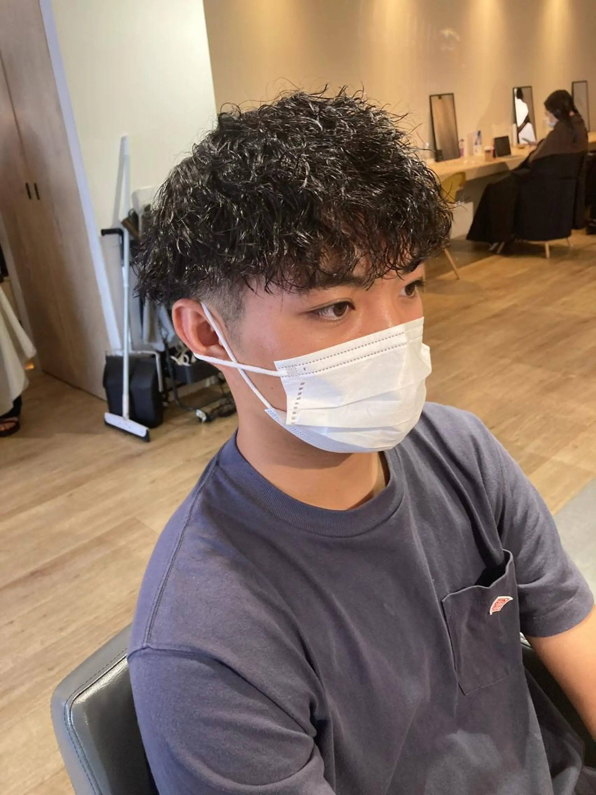 パーマ メンズ カット パーマ SCENEbyRAD helmのヘアスタイル