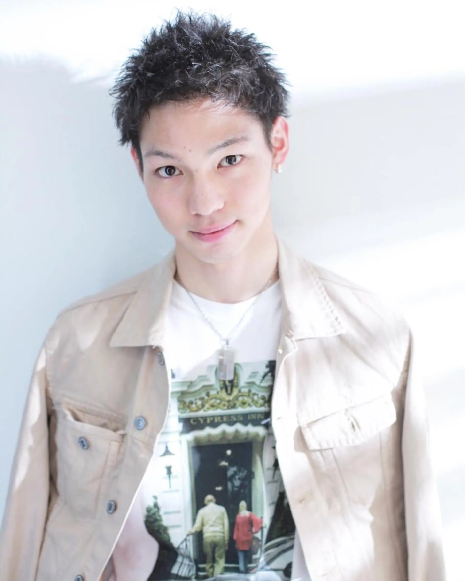 ショート カラー メンズ メンズショート 黒髪 ショートヘア メンズヘア特化 崎田 成人のヘアスタイル