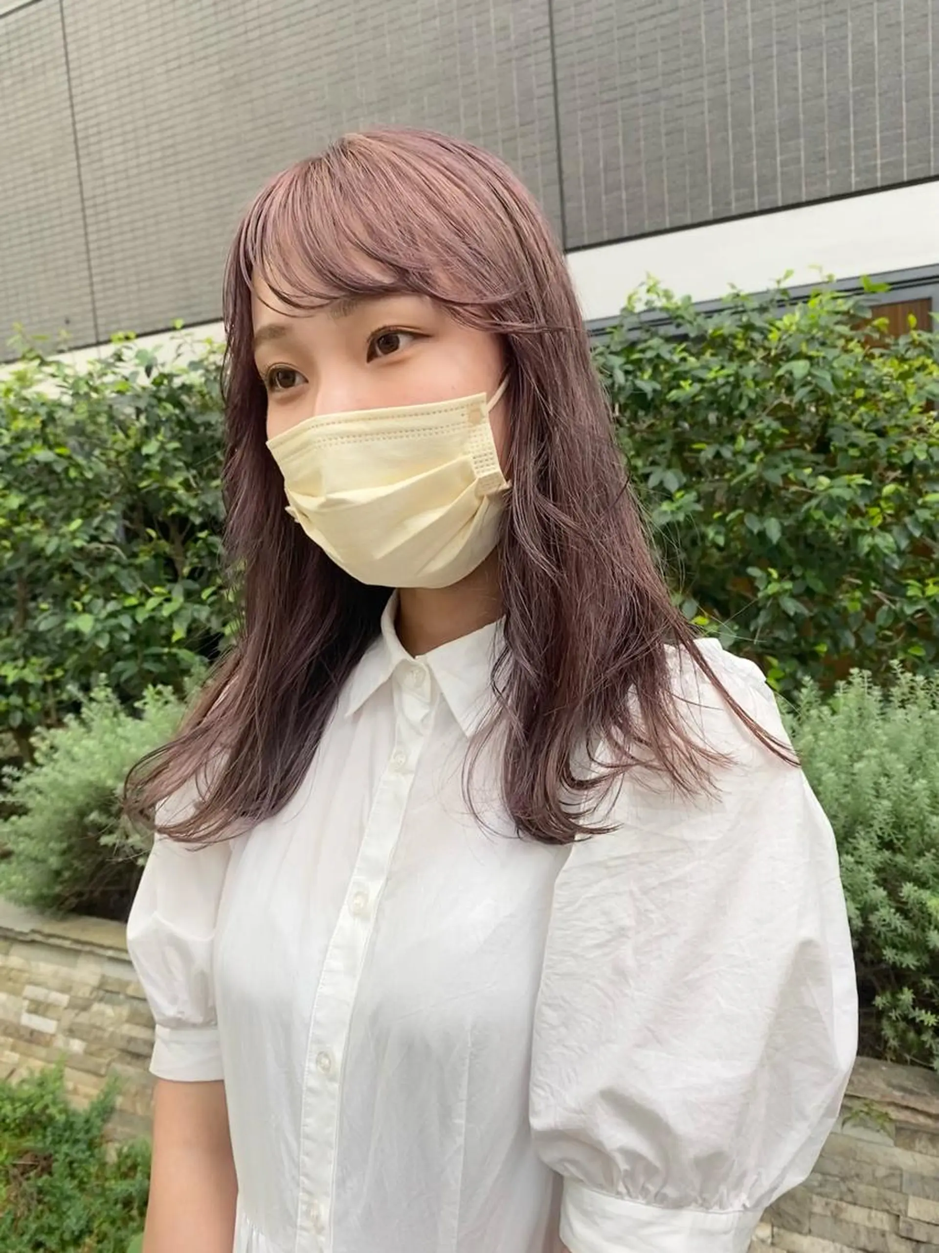 ロング デザインカラー/ボブ ブリーチカラー/ユリのヘアスタイル