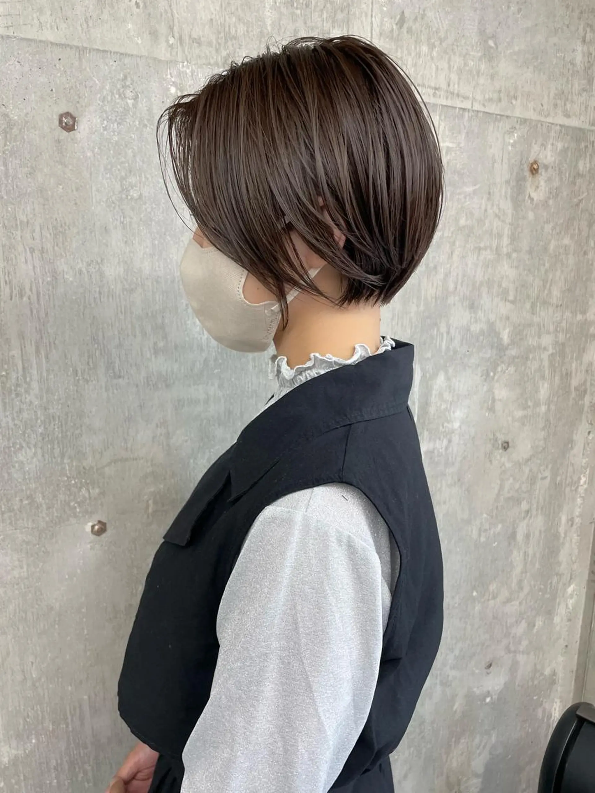 ショート カラー ショートボブ ショートレイヤー アッシュ ハイトーンカラー インナーカラー カット ヘアカラー トリートメント 江上拓郎/ショート /酸性ストレートのヘアスタイル