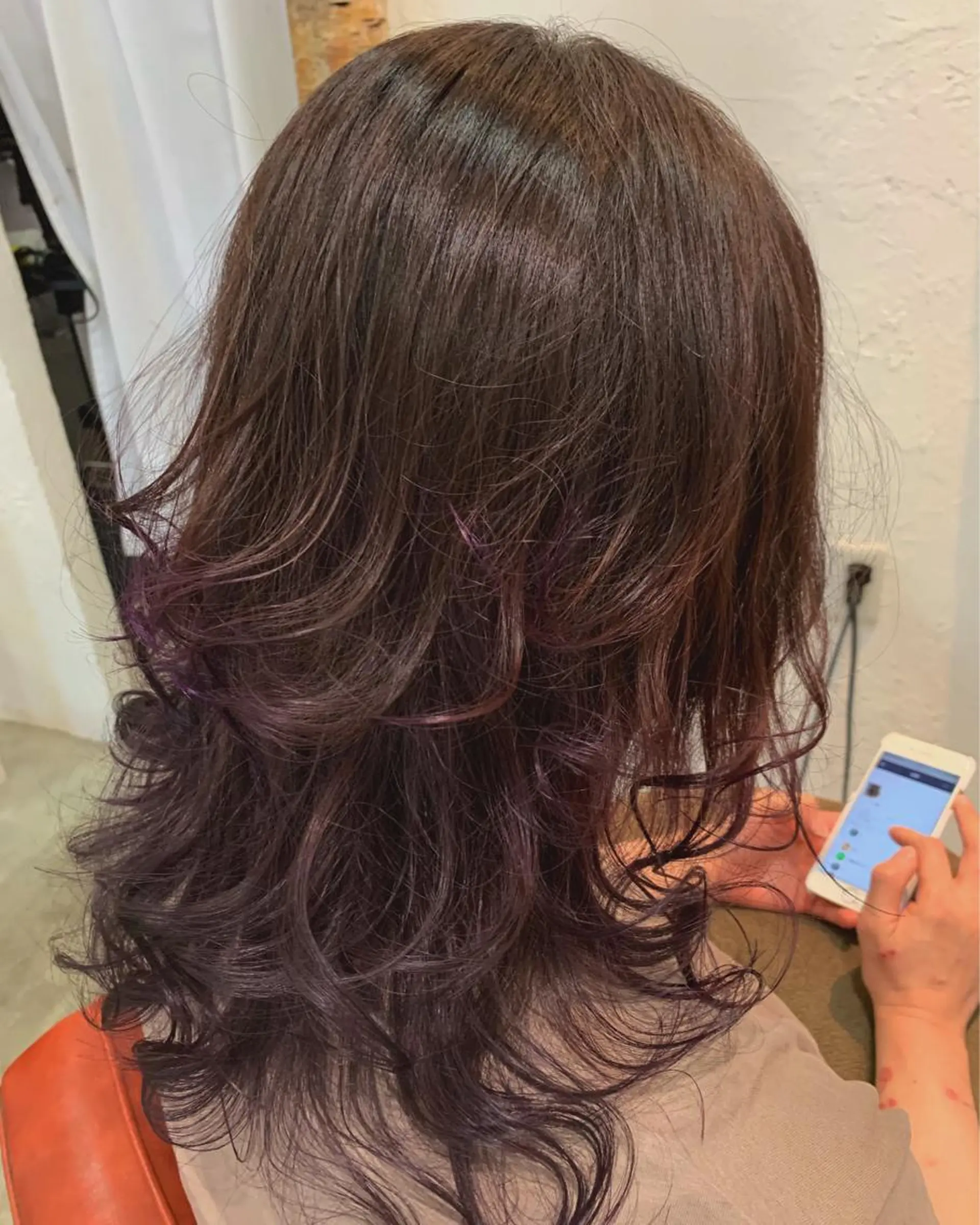 セミロング カラー fio マナミのヘアスタイル