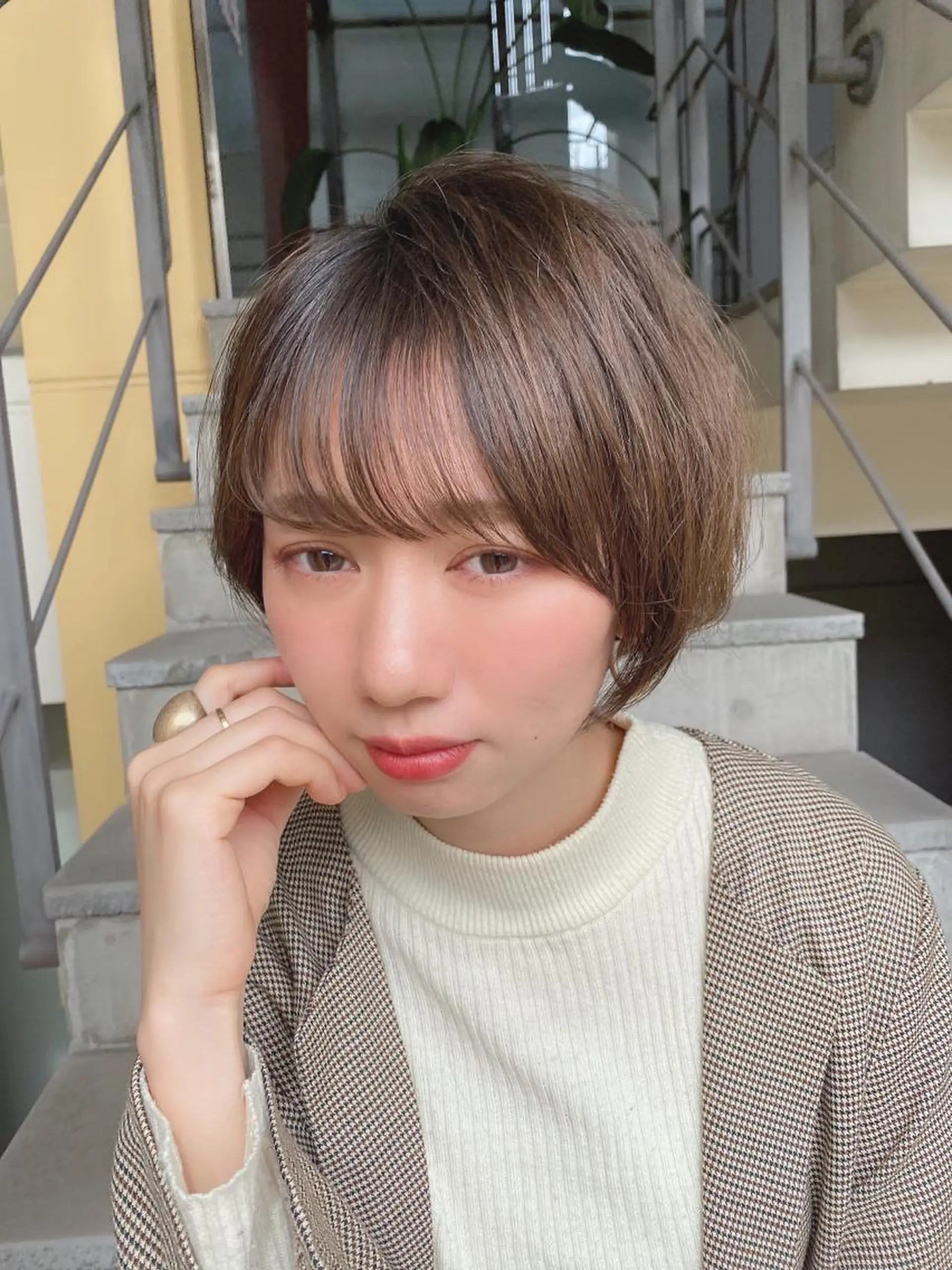 ショート カット ヘアカラー トリートメント lond strada所属・🌟モテ髪ショート 🌟店長　津賀涼のヘアスタイル