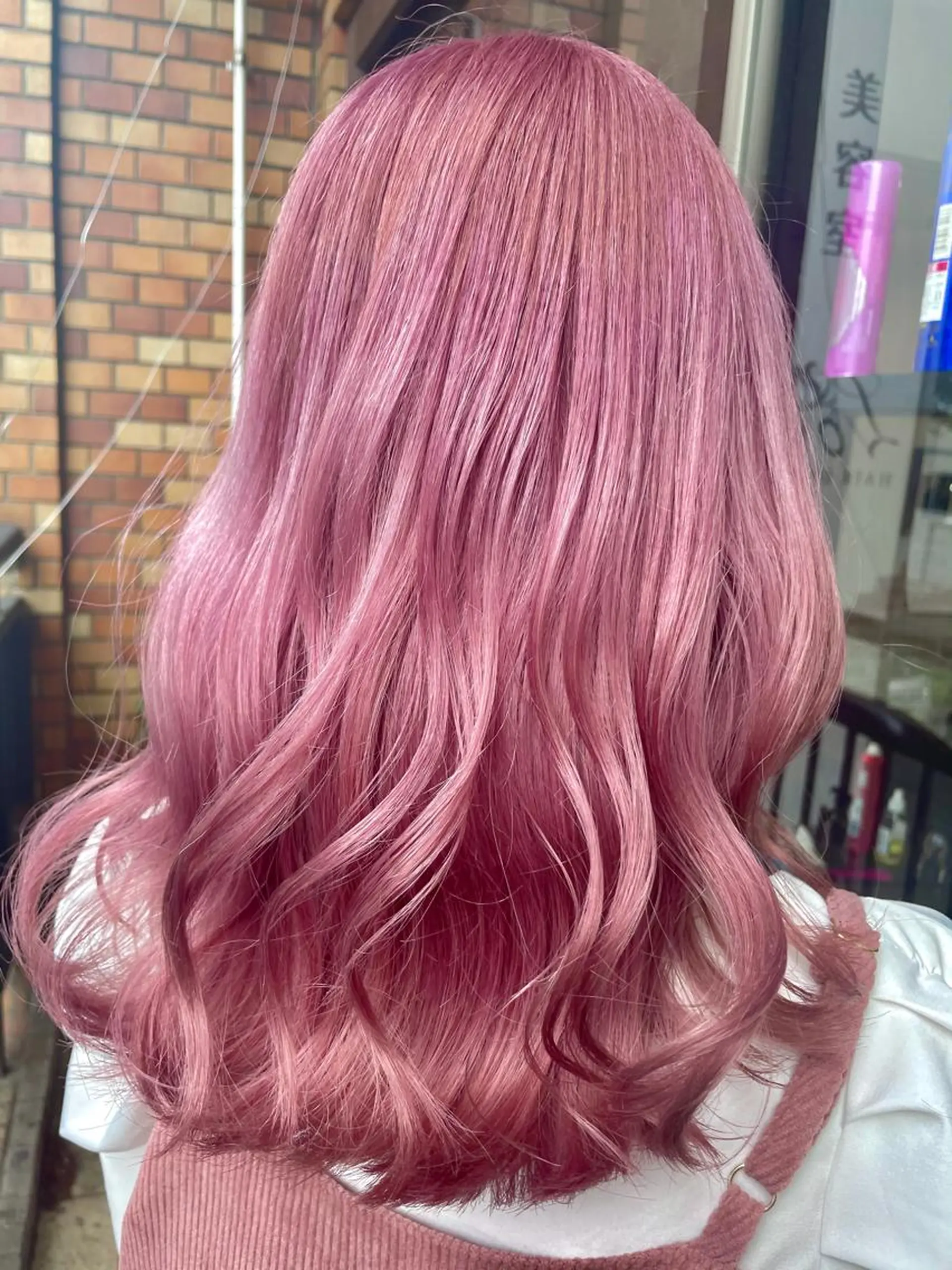ミディアム カラー ヘアアレンジ シールエクステ ミストバング ブリーチ  フェイスフレーミング グラデーションカラー 🦋高瀬寛菜🦋 韓国/ブリーチのヘアスタイル