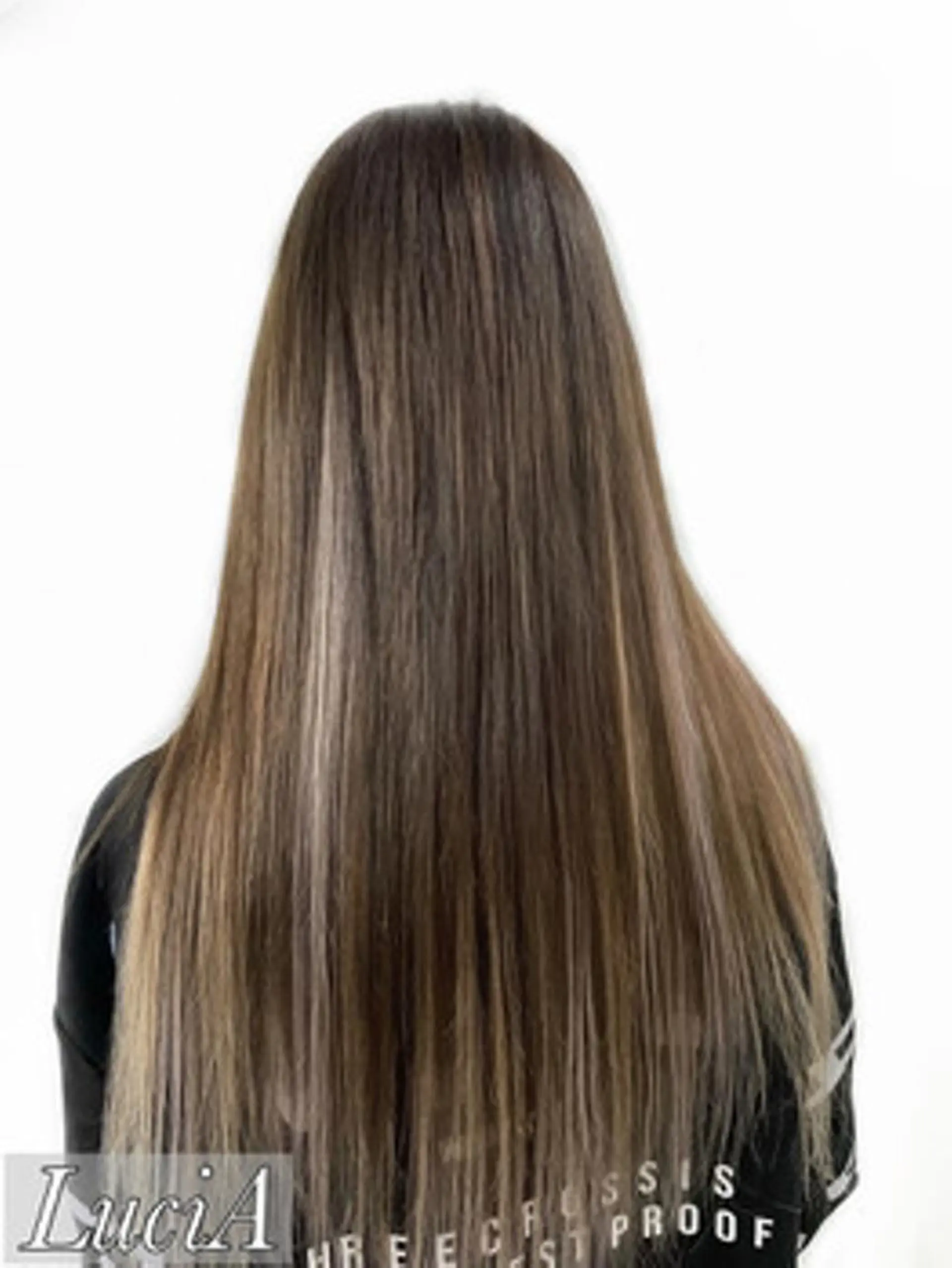 ロング カラー ヘアアレンジ シールエクステ アディクシーカラー バレイヤージュ ブリーチ ケアブリーチ LuciA エクステカラーのヘアスタイル